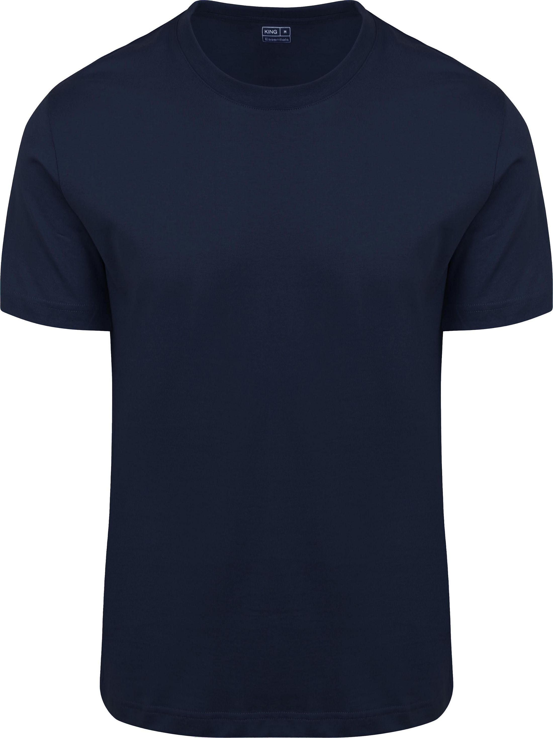 King Essentials The Steve T-Shirt Navy KM111010001-B025T kopen | Suitable