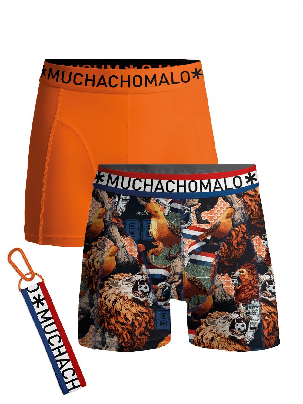 Muchachomalo Boxer-shorts Lot de 2 Dutch Lion DUTCHLION1010-01-Print/Orange commander en ligne | Suitable