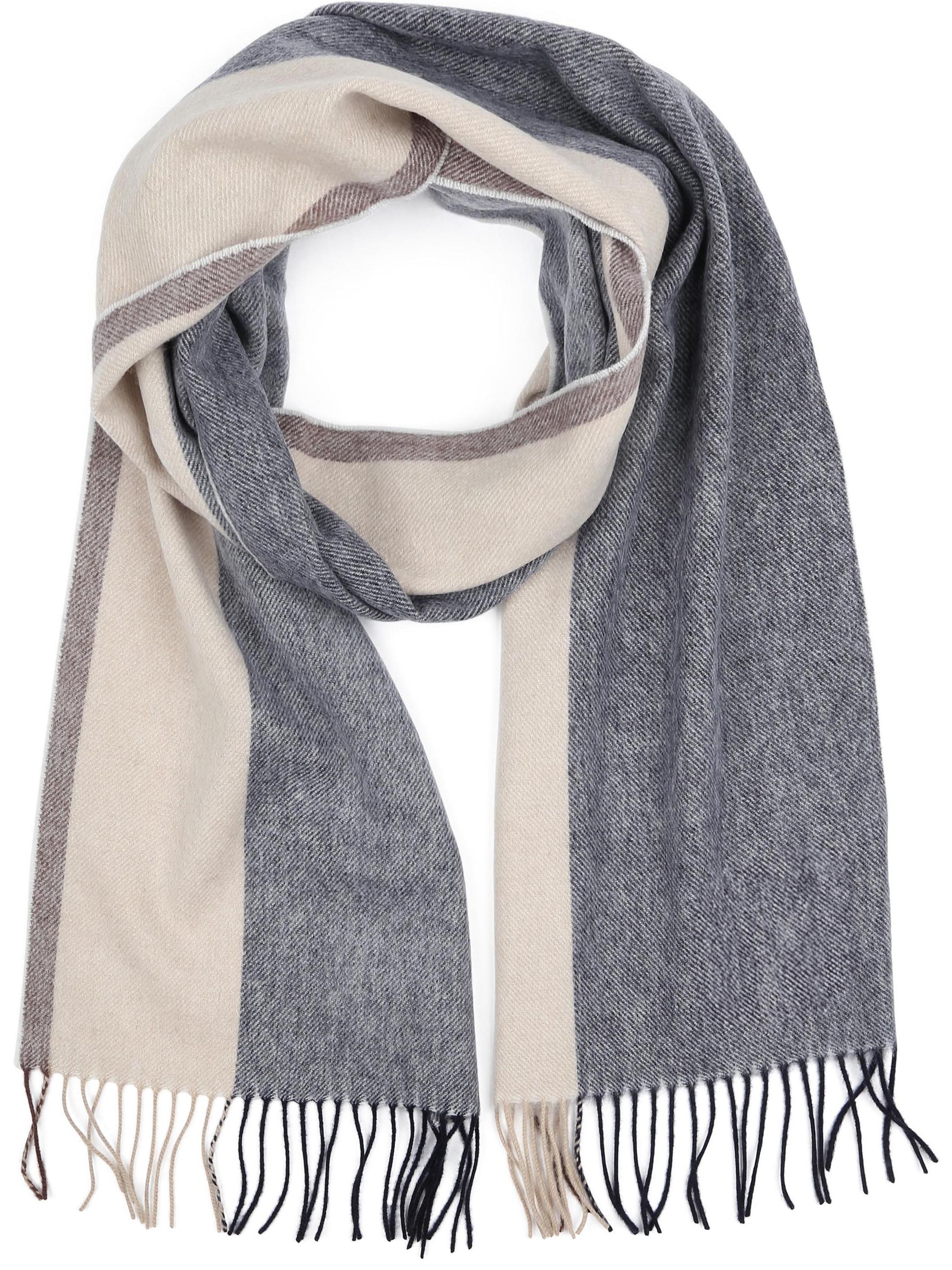 Profuomo Scarf Wool Stripes Blue Brown Beige order online | PPWS30008B-P | Suitable Lithuania