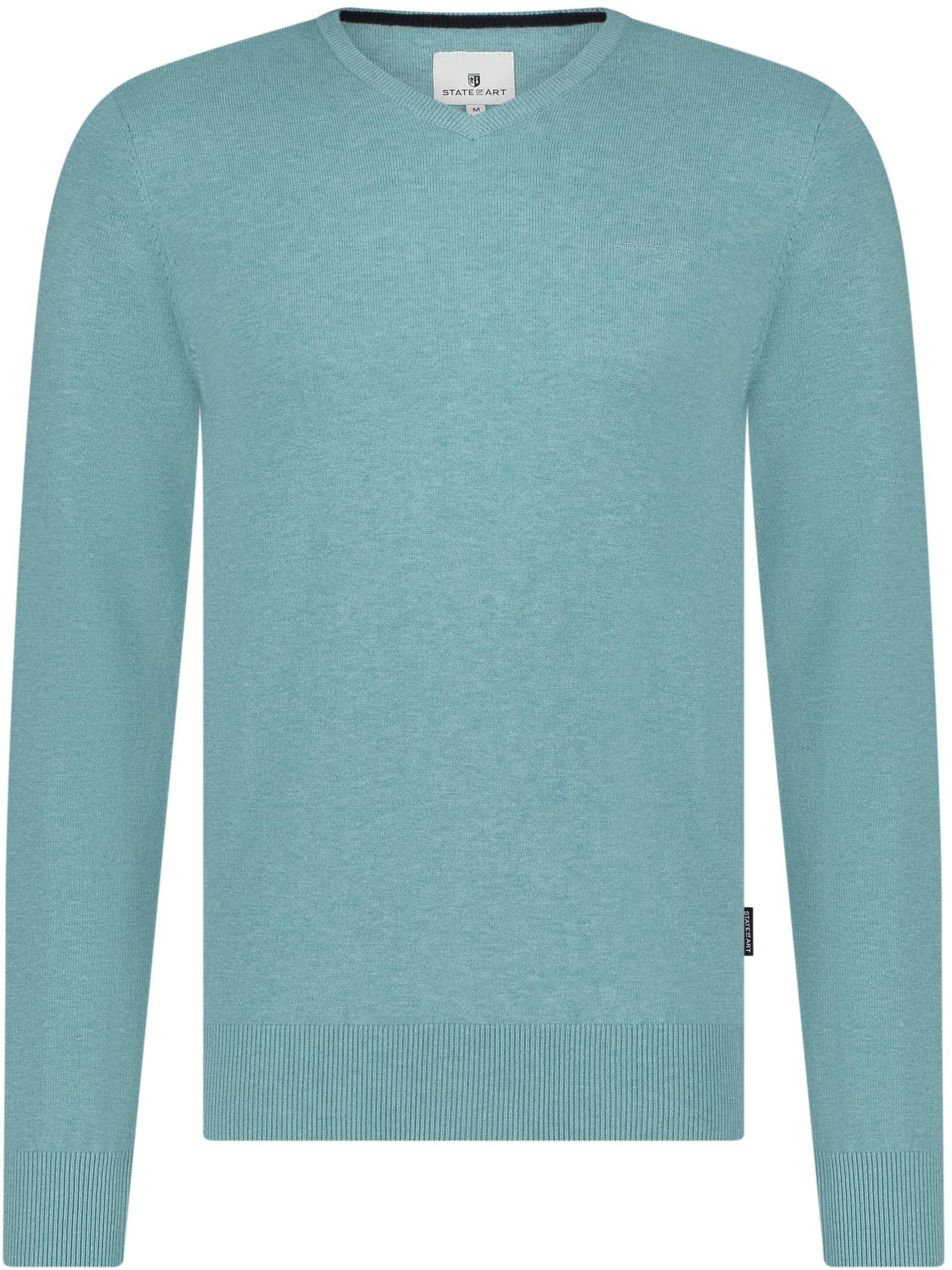 State Of Art Pull Col-V Bleu Azur 12114030-5400 commander en ligne | Suitable