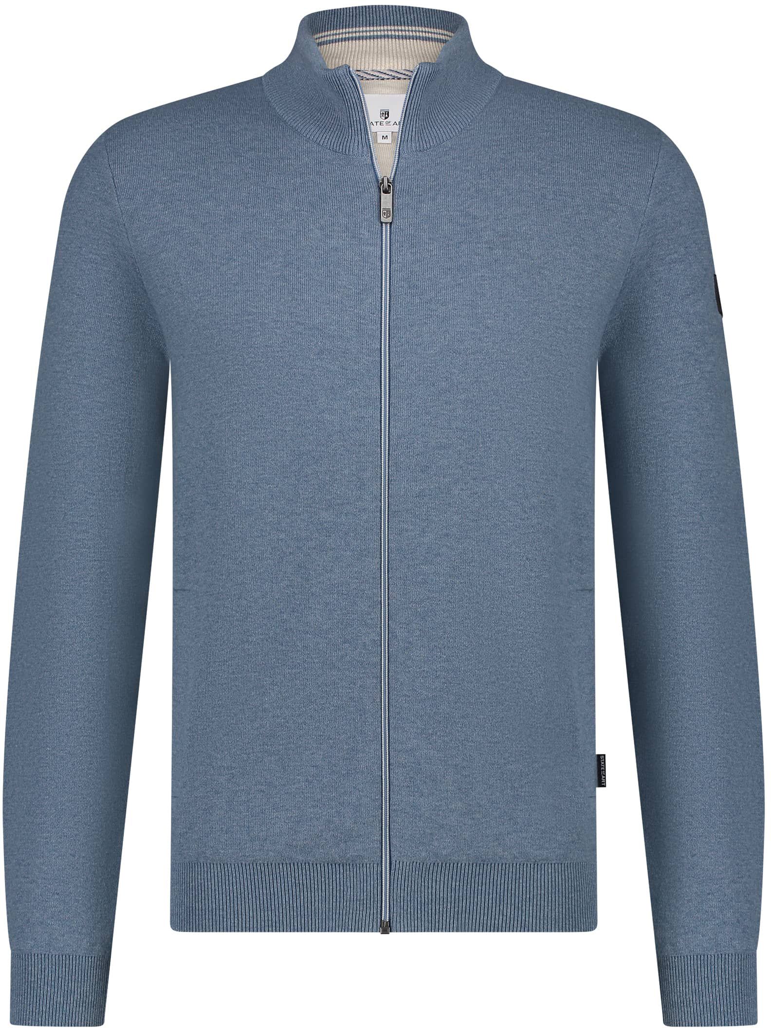 State Of Art Strickjacke Baumwolle Blau 16115079-5614 kaufen | Suitable