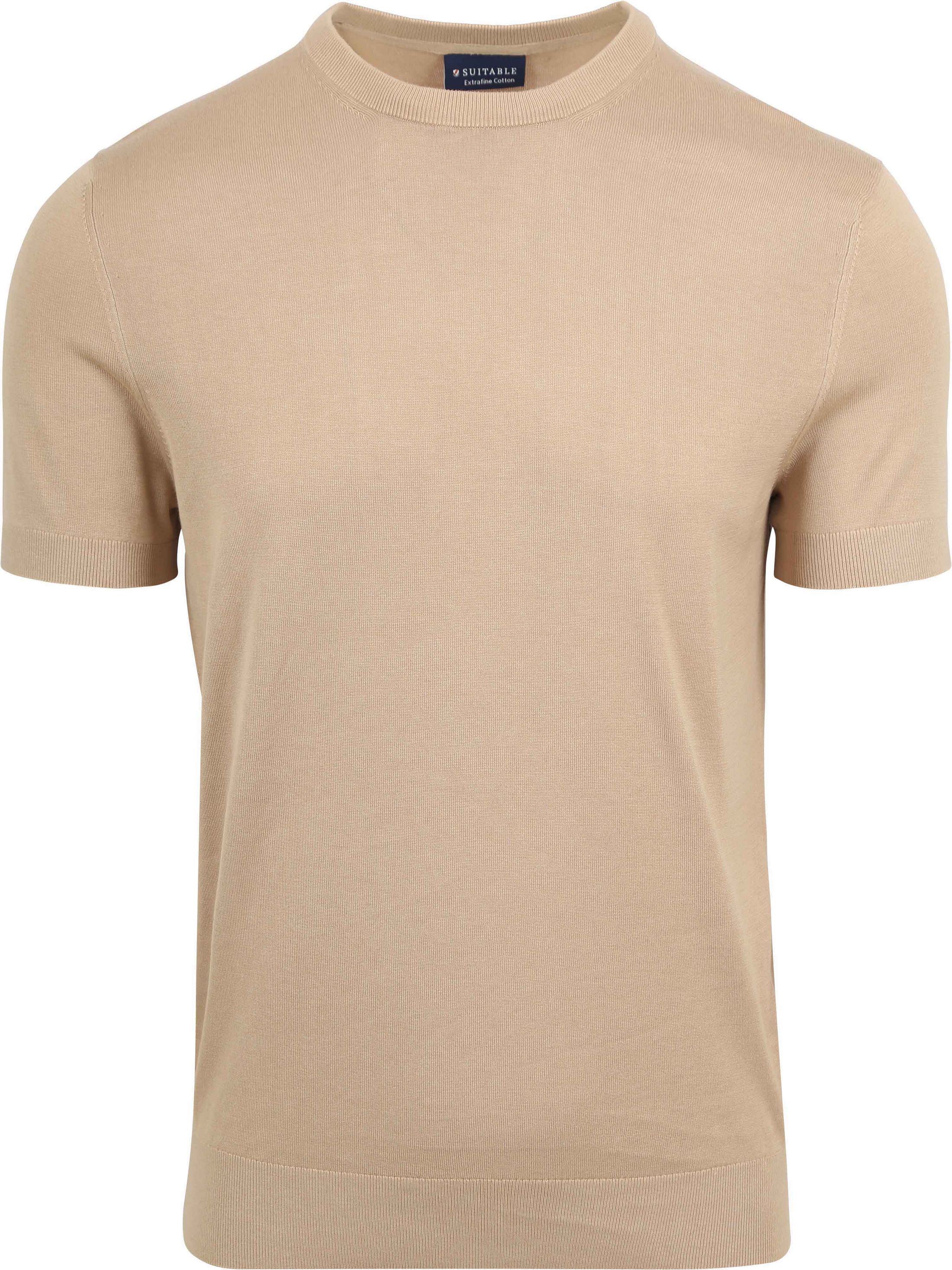 Suitable Strikket T-skjorte Beige PU-SS-CO-24 FCD15973