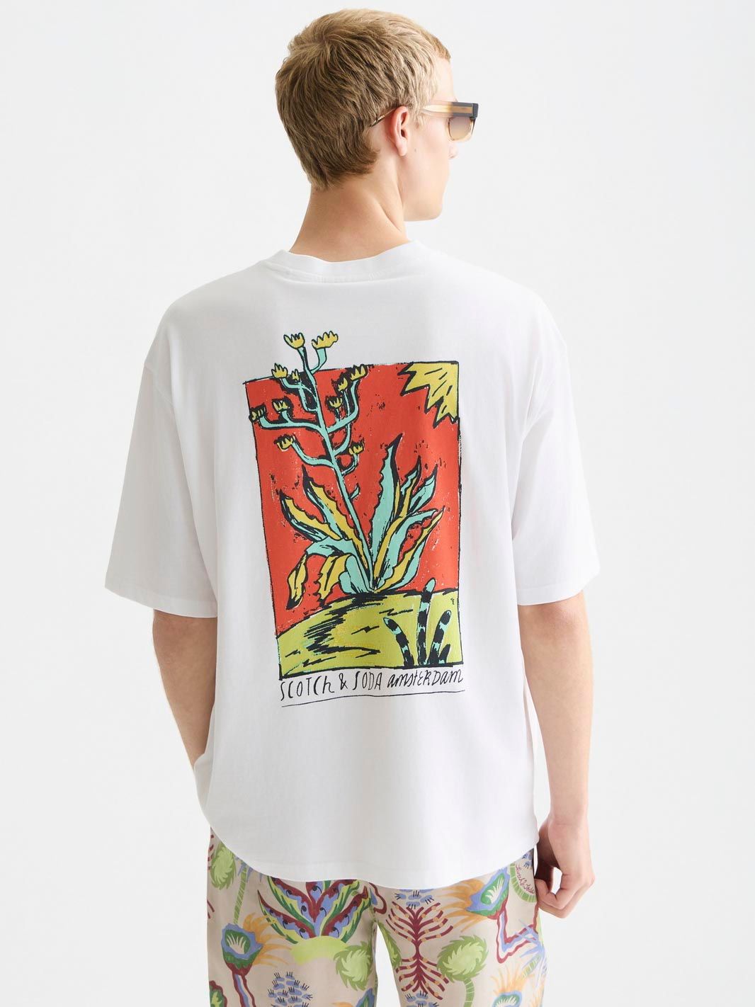 Scotch & Soda T-Shirt Backprint Weiß kaufen | 183157-101 | Suitable