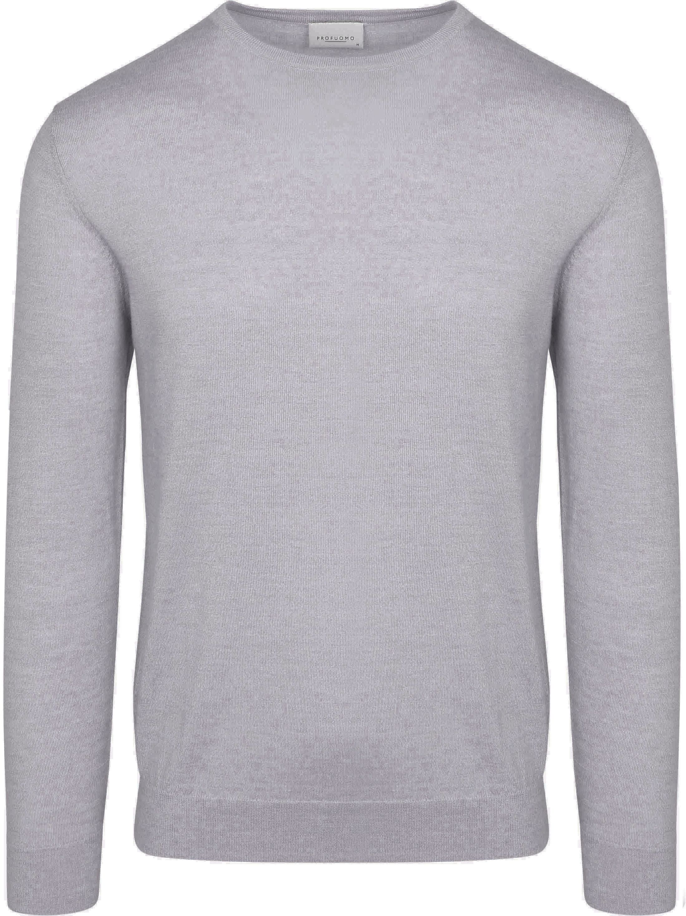Profuomo Pullover Merinowol Grijs PPVJ30001I-C kopen | Suitable