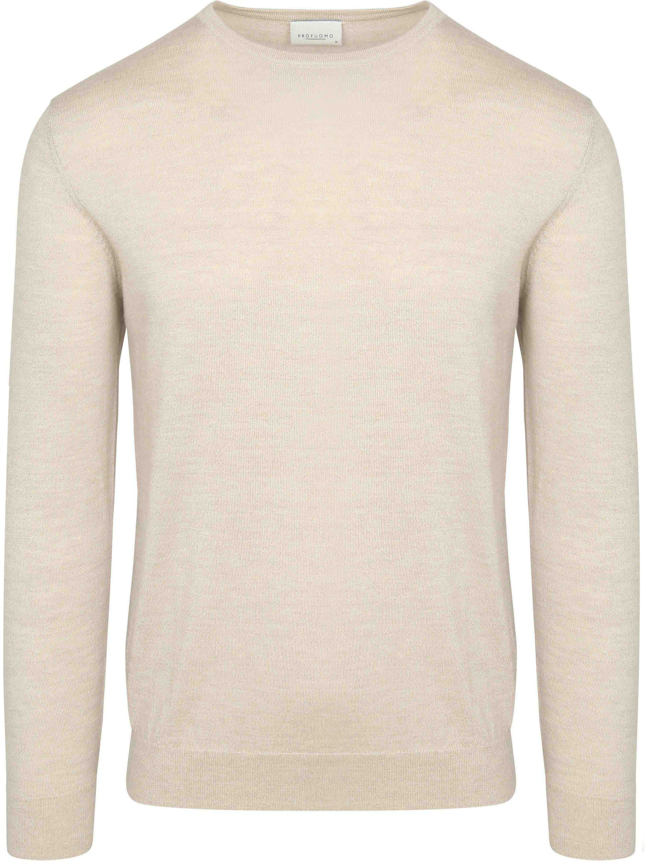 Profuomo Pullover Merinowolle Ecru PPVJ30001D-F kaufen | Suitable