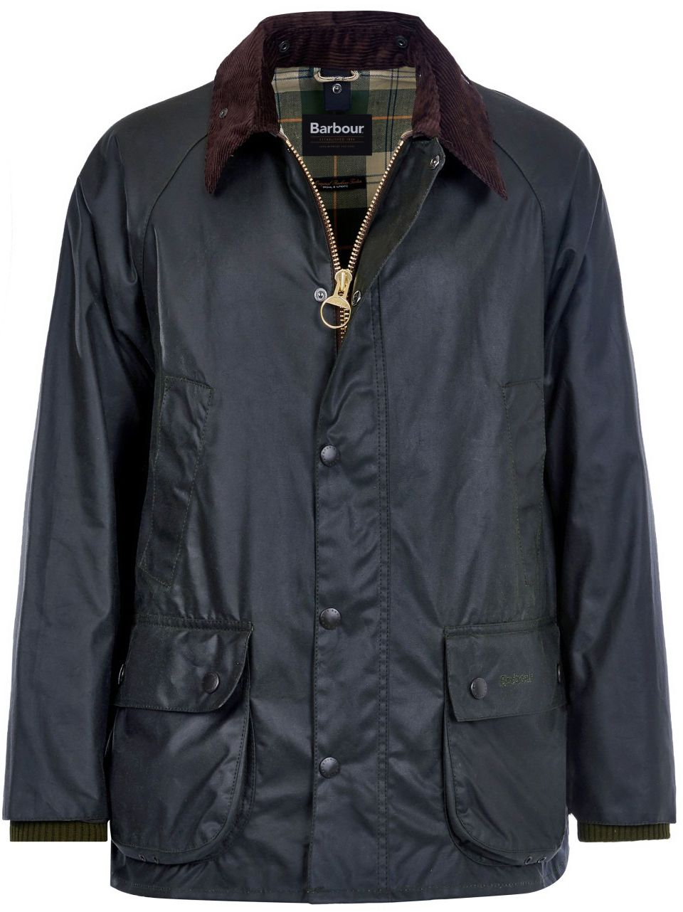 Barbour Bedale Voksjakke Mørkegrøn MWX0018-SG91