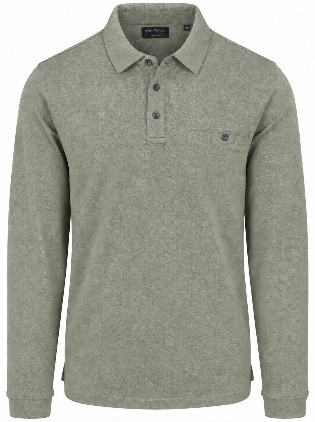 CASAMODA Longsleeve Polo Structure Green order online | 403478000-387 | Suitable Italy