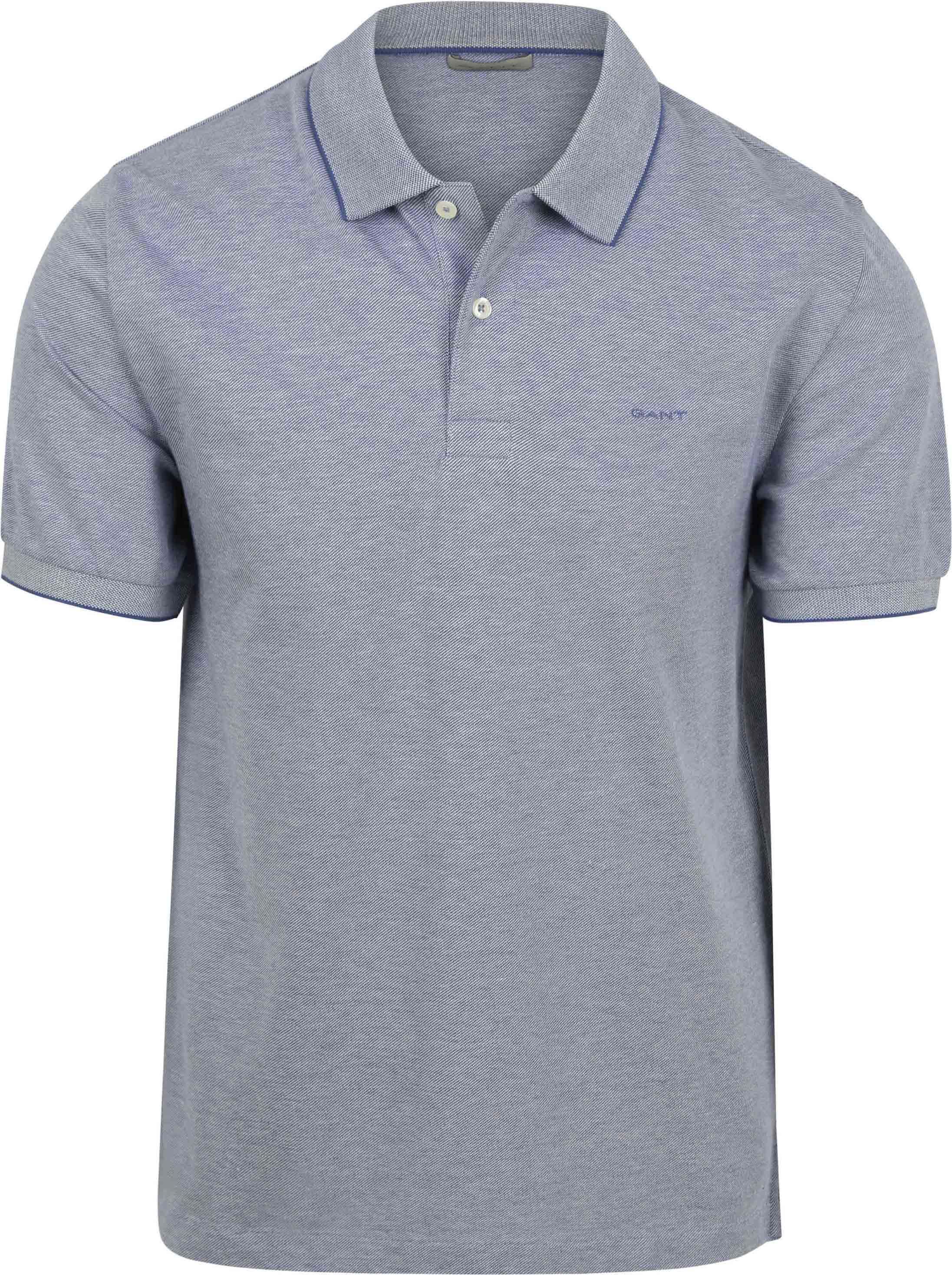Gant 2Tone Piqué Polo Shirt Blue 2014102-442 order online | Suitable