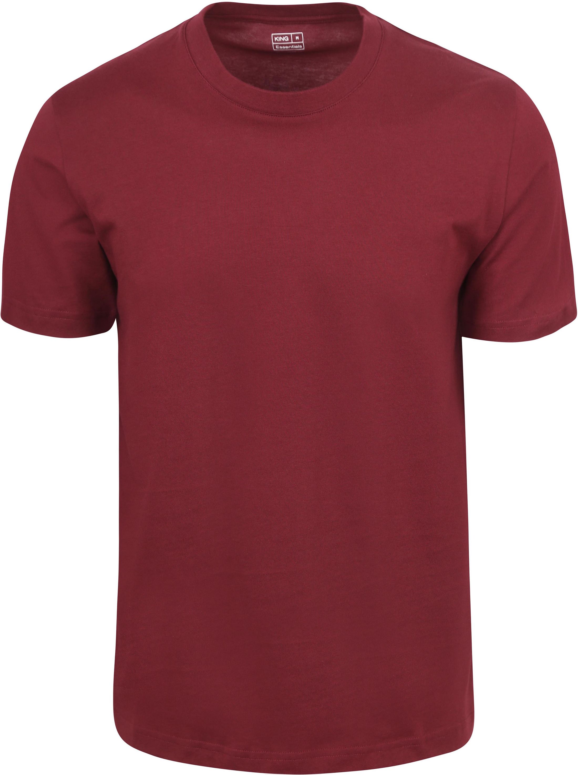 KING Essentials T-shirt Czerwony KM111010001-P080T 
