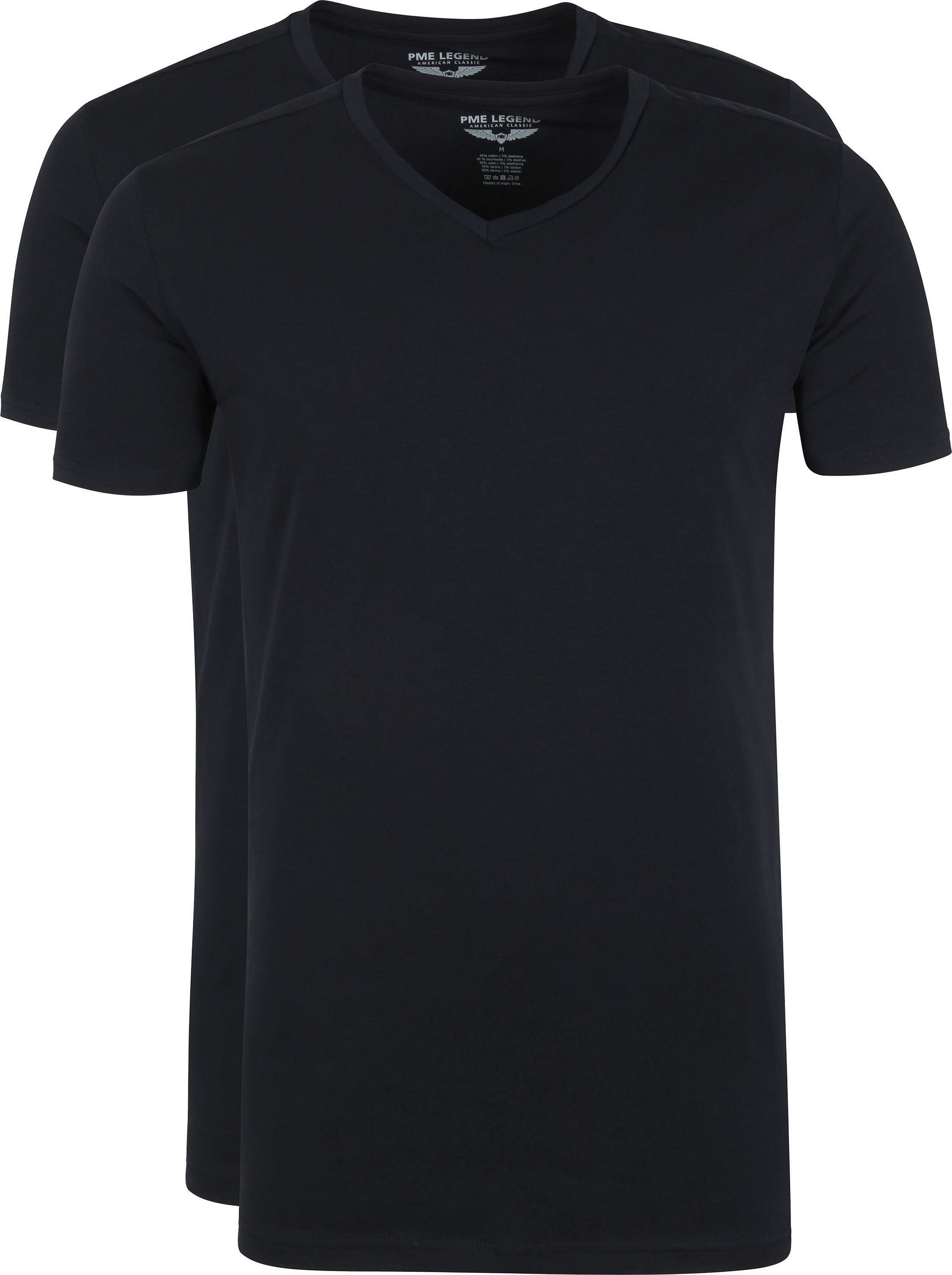 PME Legend Camiseta Negro PUW00230 2-pack