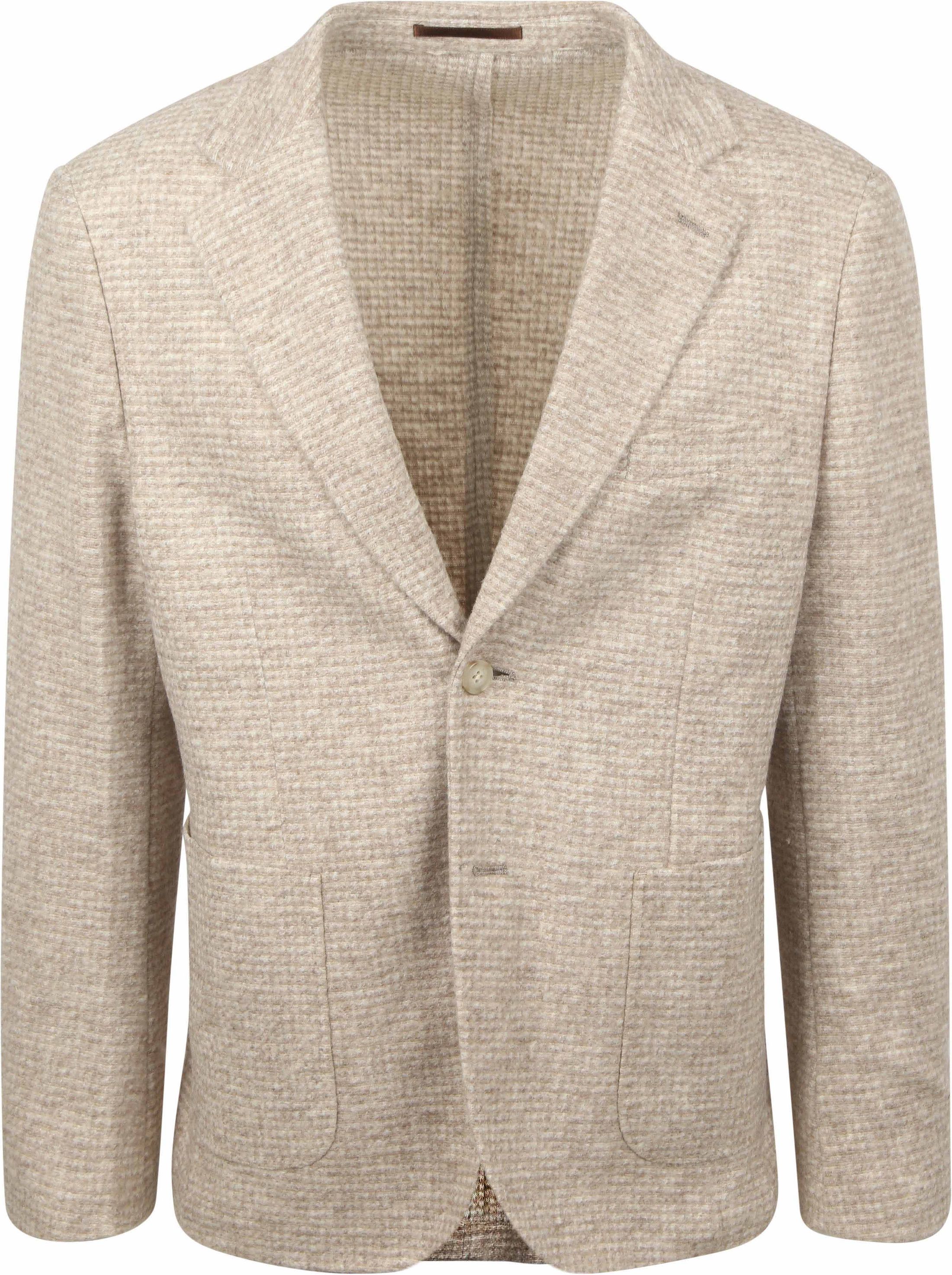 Suitable Chaqueta de traje Beige BL-UNLINED-KNIT-STBL-25.01 beige 