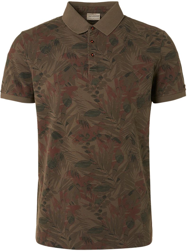 No Excess Polo Print Army Grøn 19370307-053