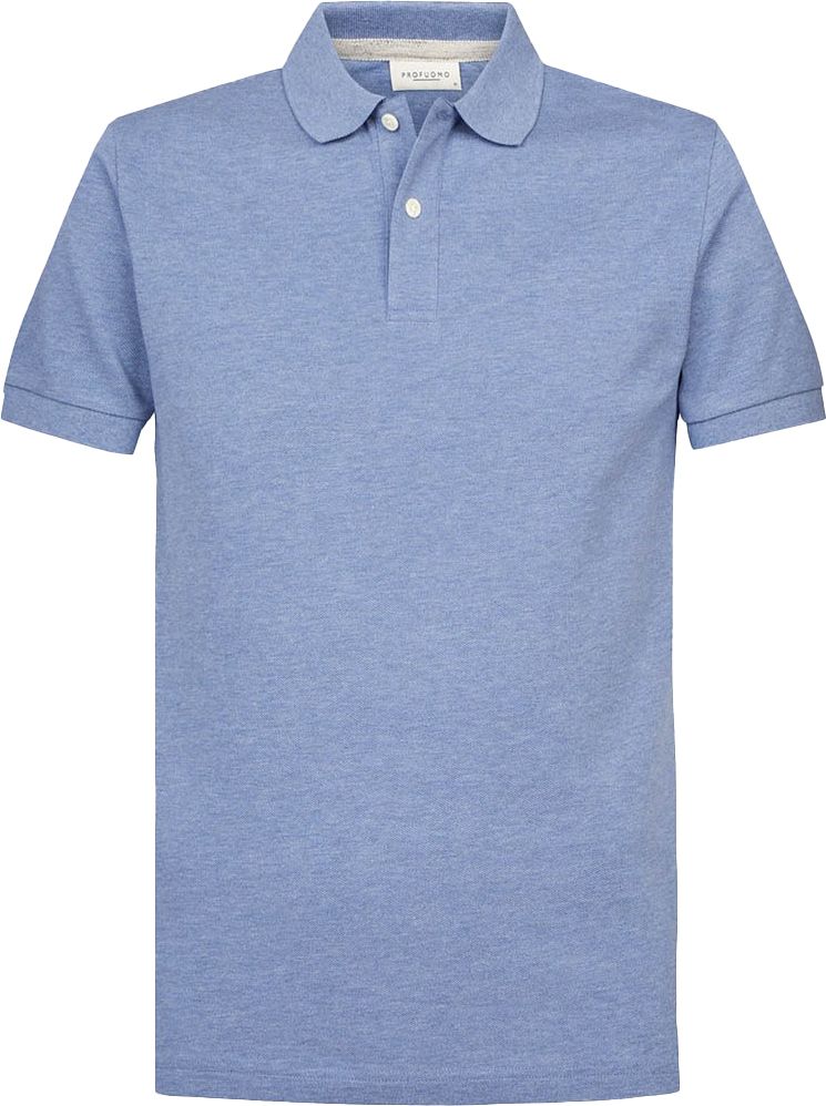 Profuomo Piqué Poloshirt Bleu PPWD10019O-M commander en ligne | Suitable