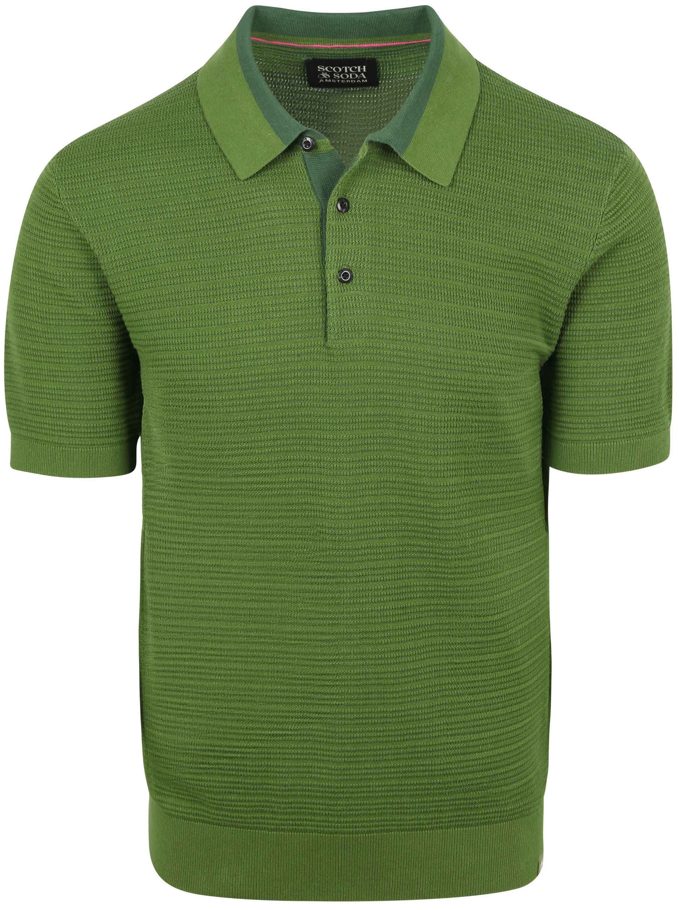 Polo en maille Scotch & Soda Structure Vert 182892-301 commander en ligne | Suitable
