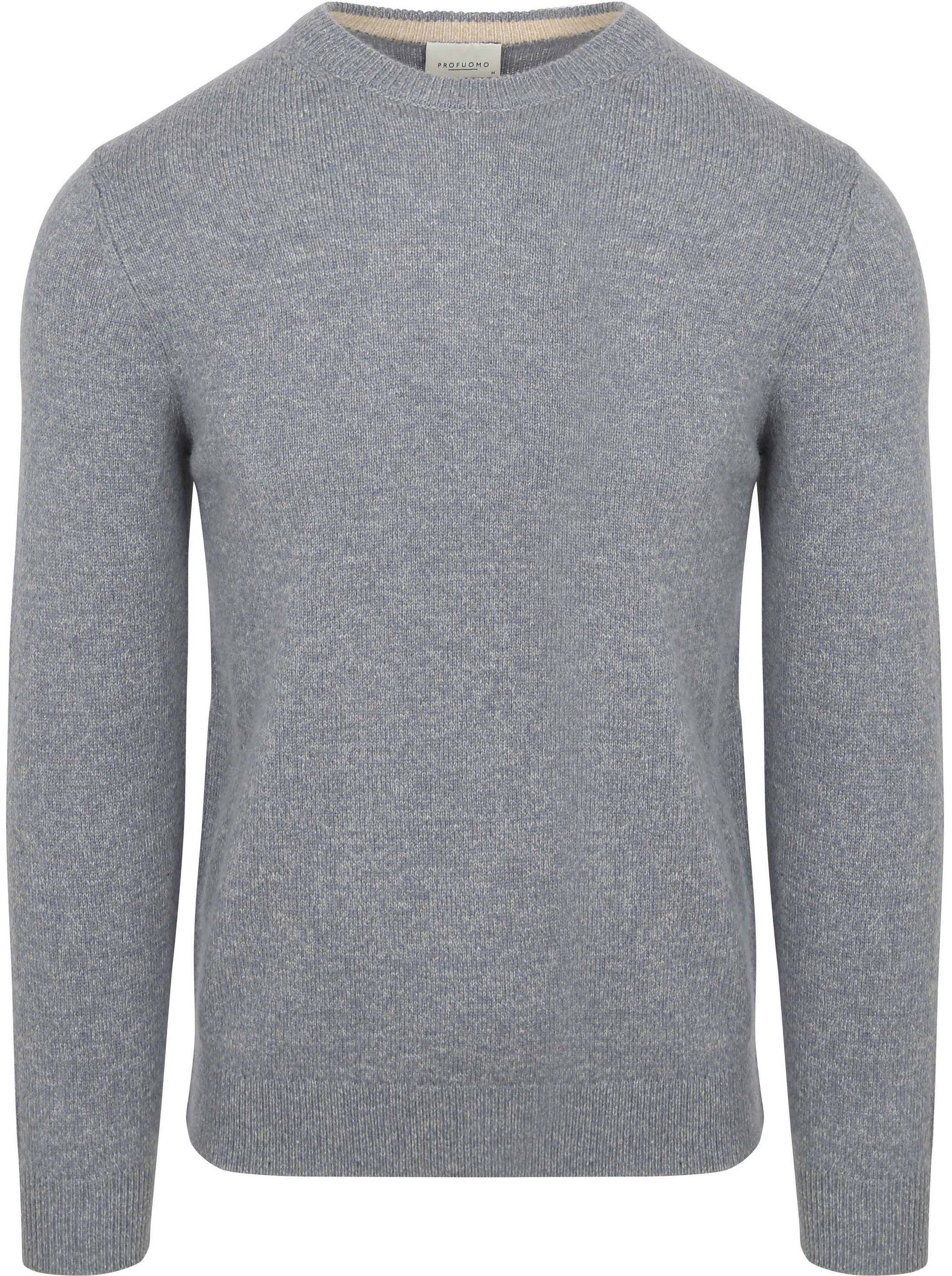 Profuomo Genser i Ullblanding Blå PPWJ30028D-M