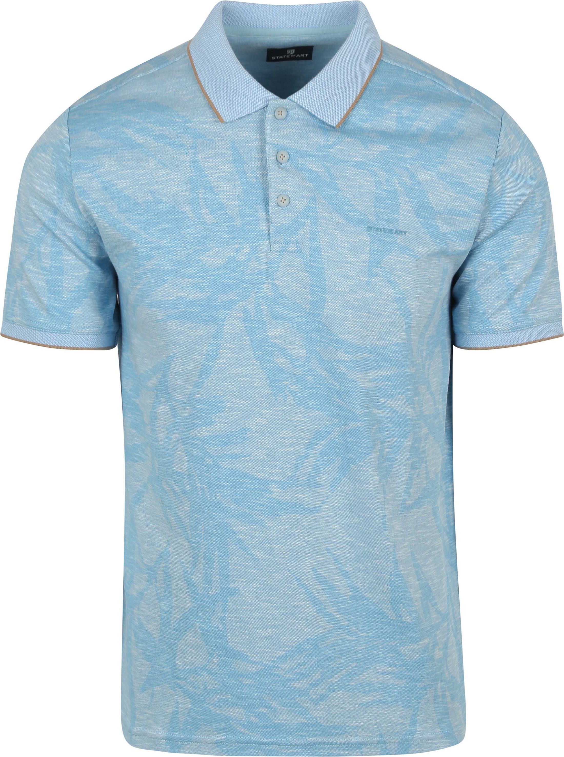 Køb State of Art Poloshirt Faded Leaf Lyseblå 46415903-5611 | Suitable