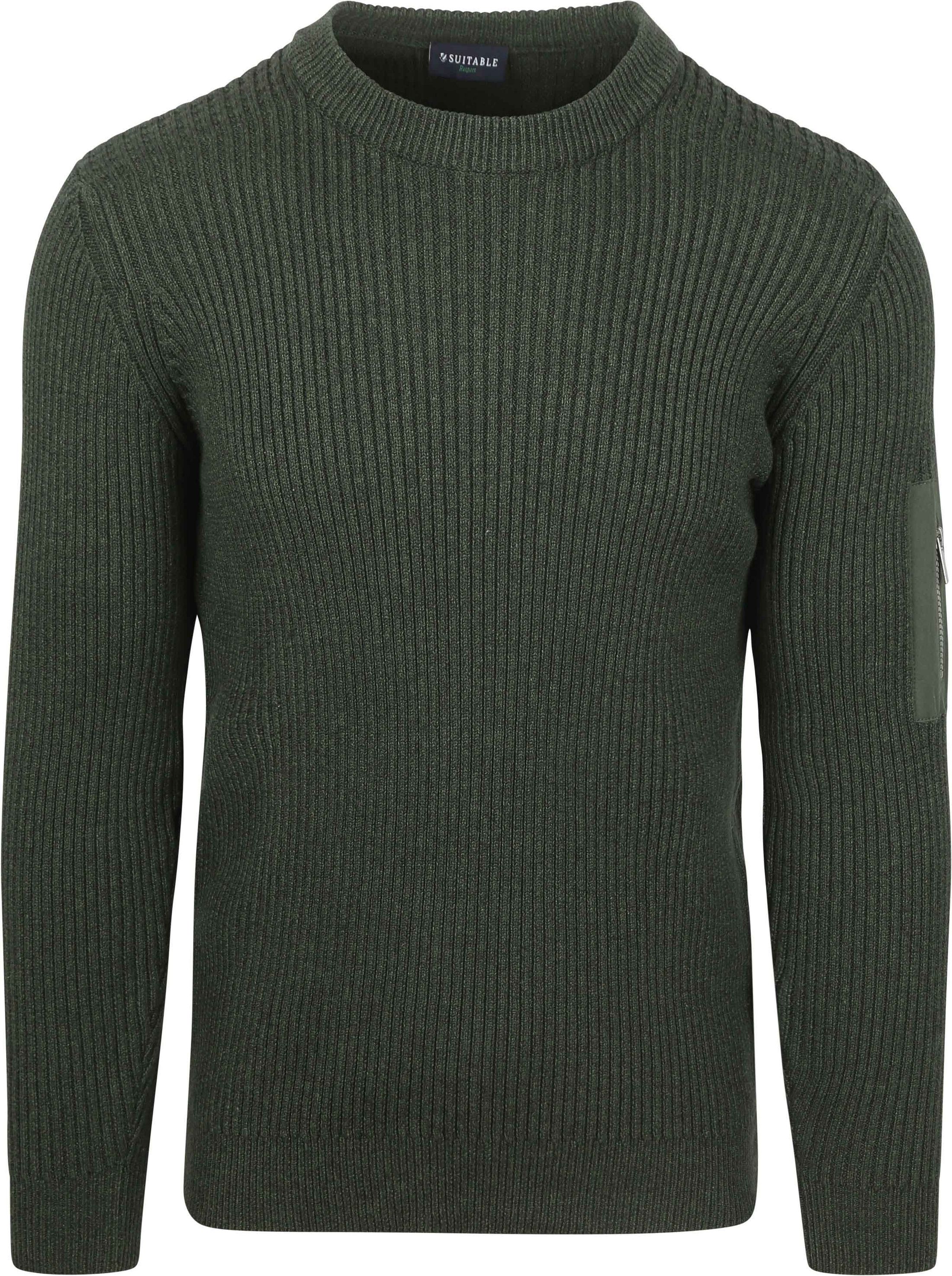 Suitable Sweter Zielony RSP-PUMOUCREW-GR 