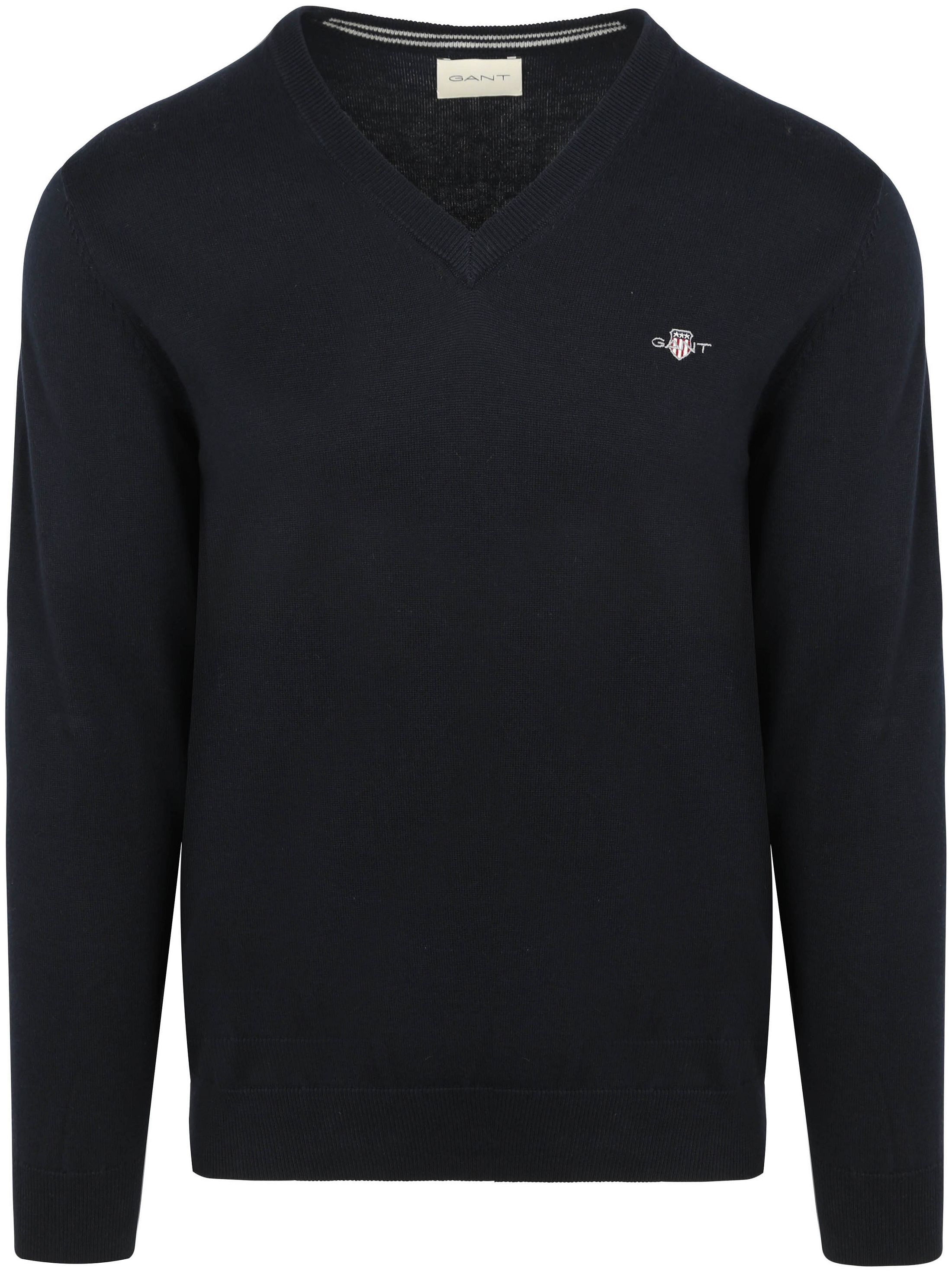 Køb Gant Pullover V-hals Navy  | Suitable