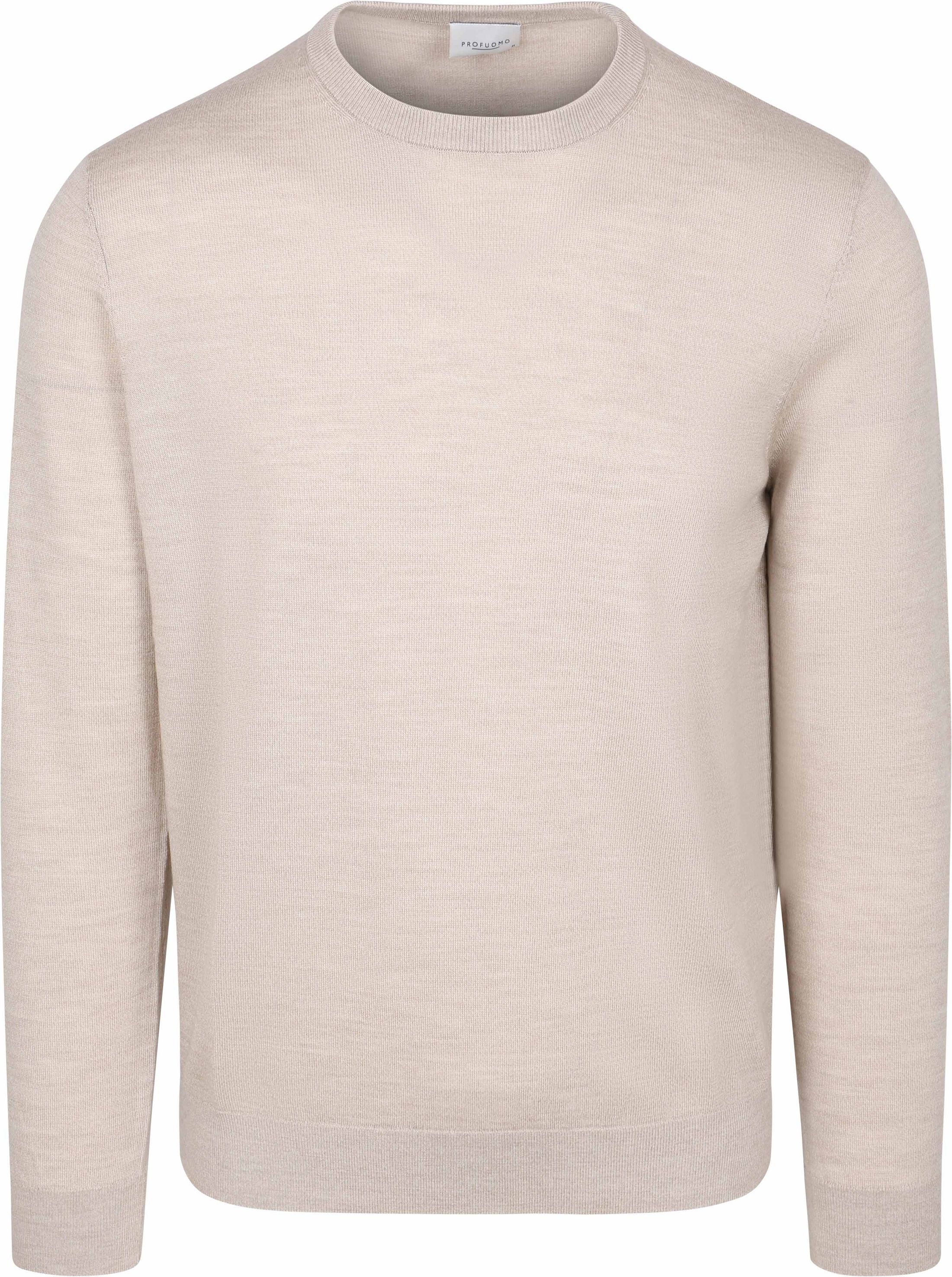 Profuomo Pullover Merino Wool Beige PP2J00013D-F order online | Suitable