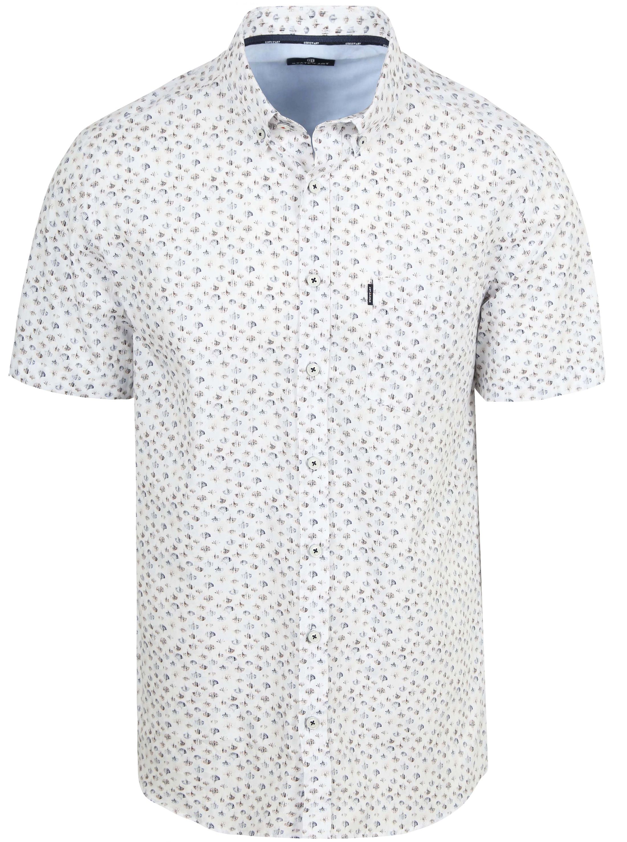State of Art Short Sleeve Shirt Print Wit 26416313-5111 kopen | Suitable