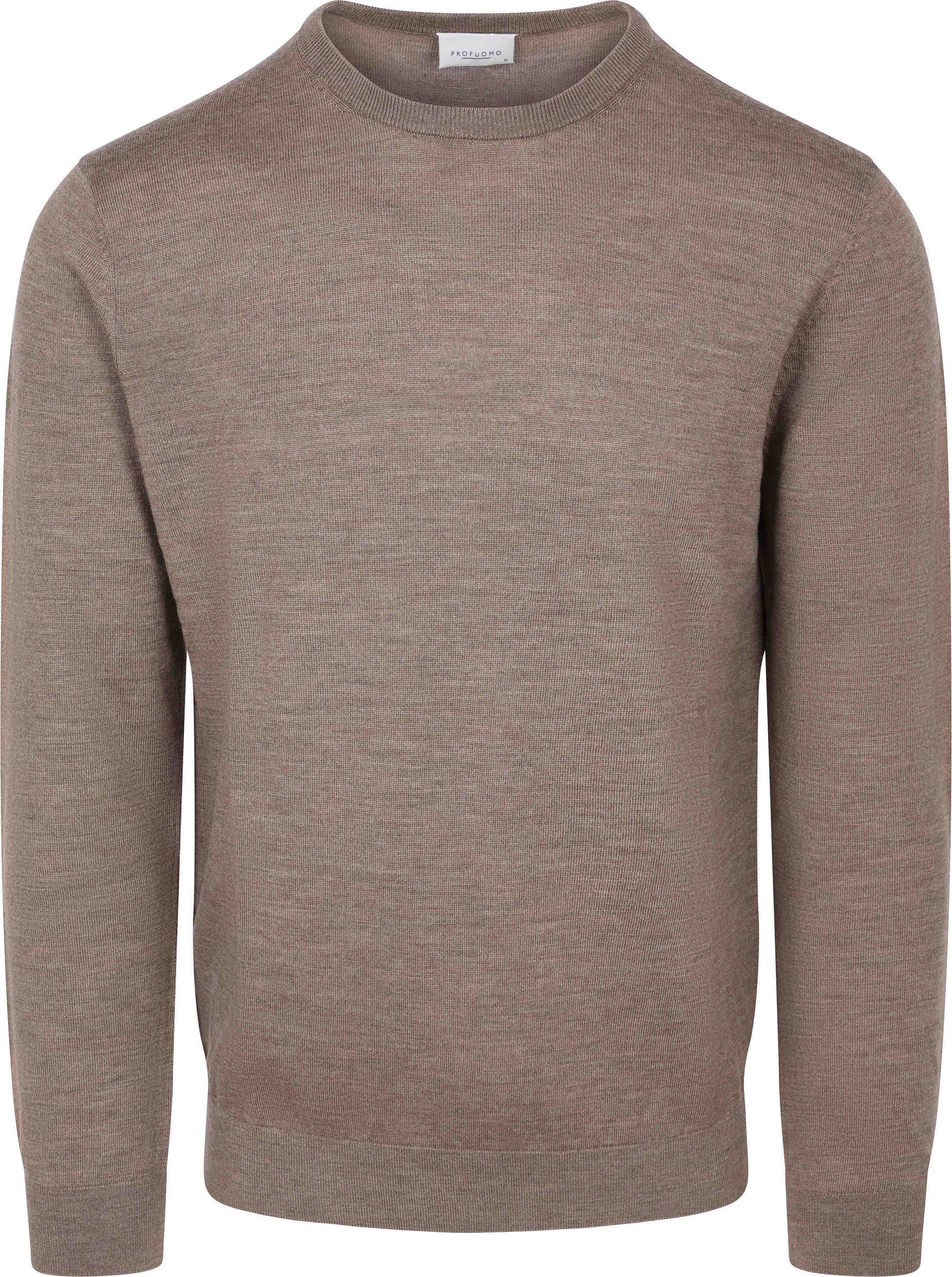 Profuomo Pullover Merino Wool Brown PPXJ30024D-H order online | Suitable