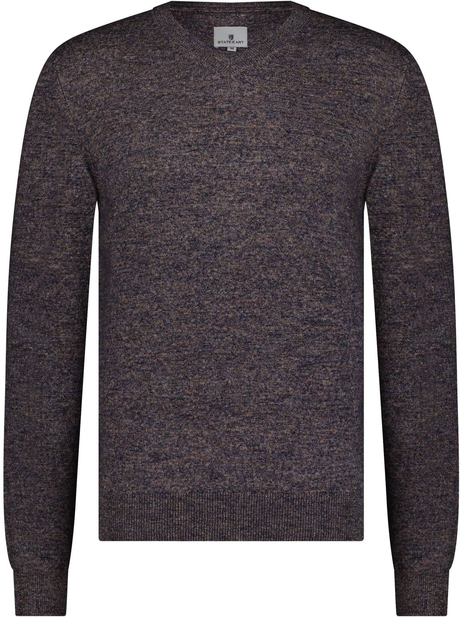 State Of Art Pullover mit V-Ausschnitt Lila Melange 12123069-6517 kaufen | Suitable