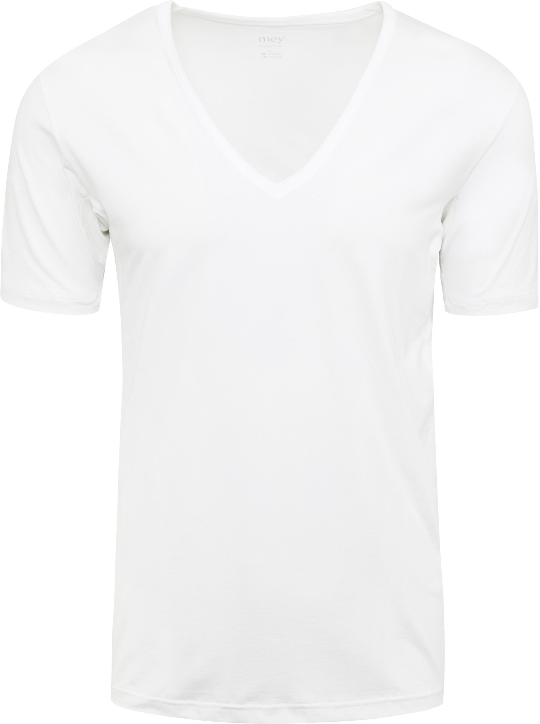 Køb Mey Dry Cotton V-hals T-shirt Hvid 46038 | Suitable