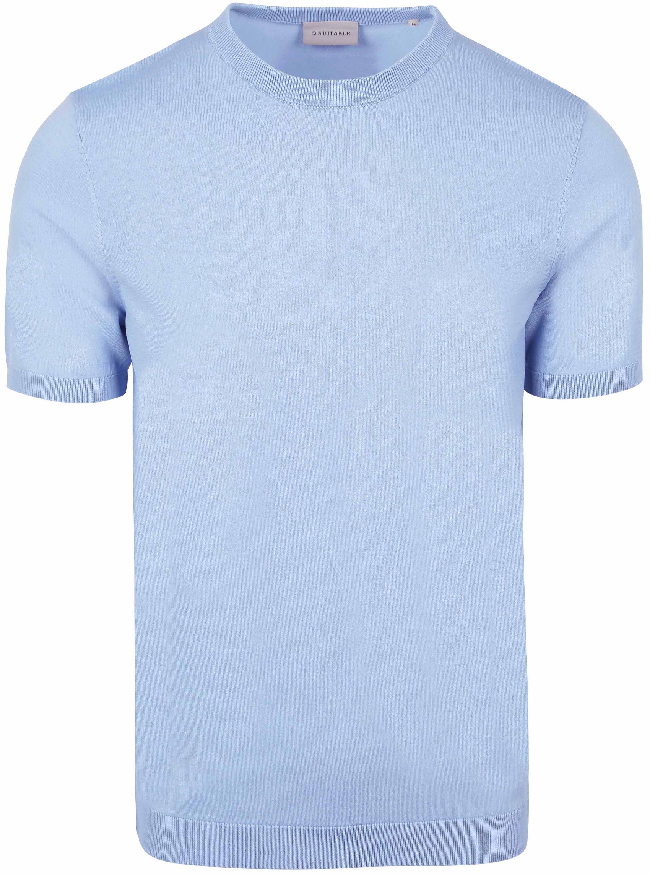 Køb Passer Til Strikket T-shirt Wap Lyseblå SPE25108WA35ST-210 | Suitable