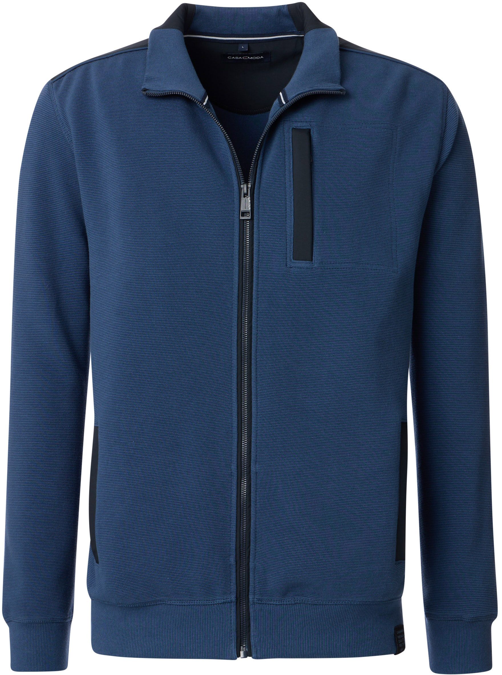 Casa Moda Cardigan Zippé Dark Indigo 444303500-175 commander en ligne | Suitable