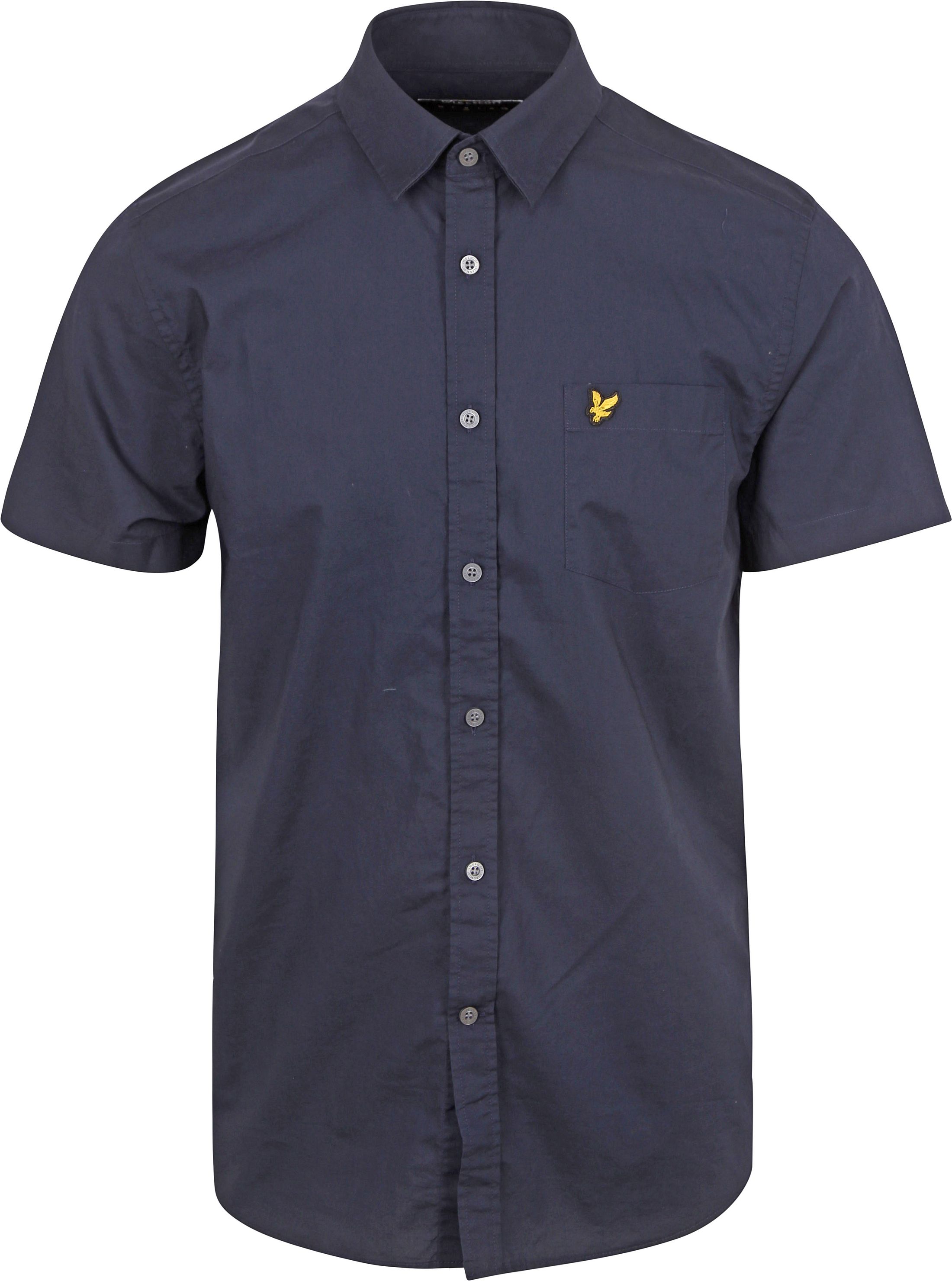 Køb Lyle and Scott Kortærmet Skjorte Poplin Navy SW2006V-Z271 | Suitable