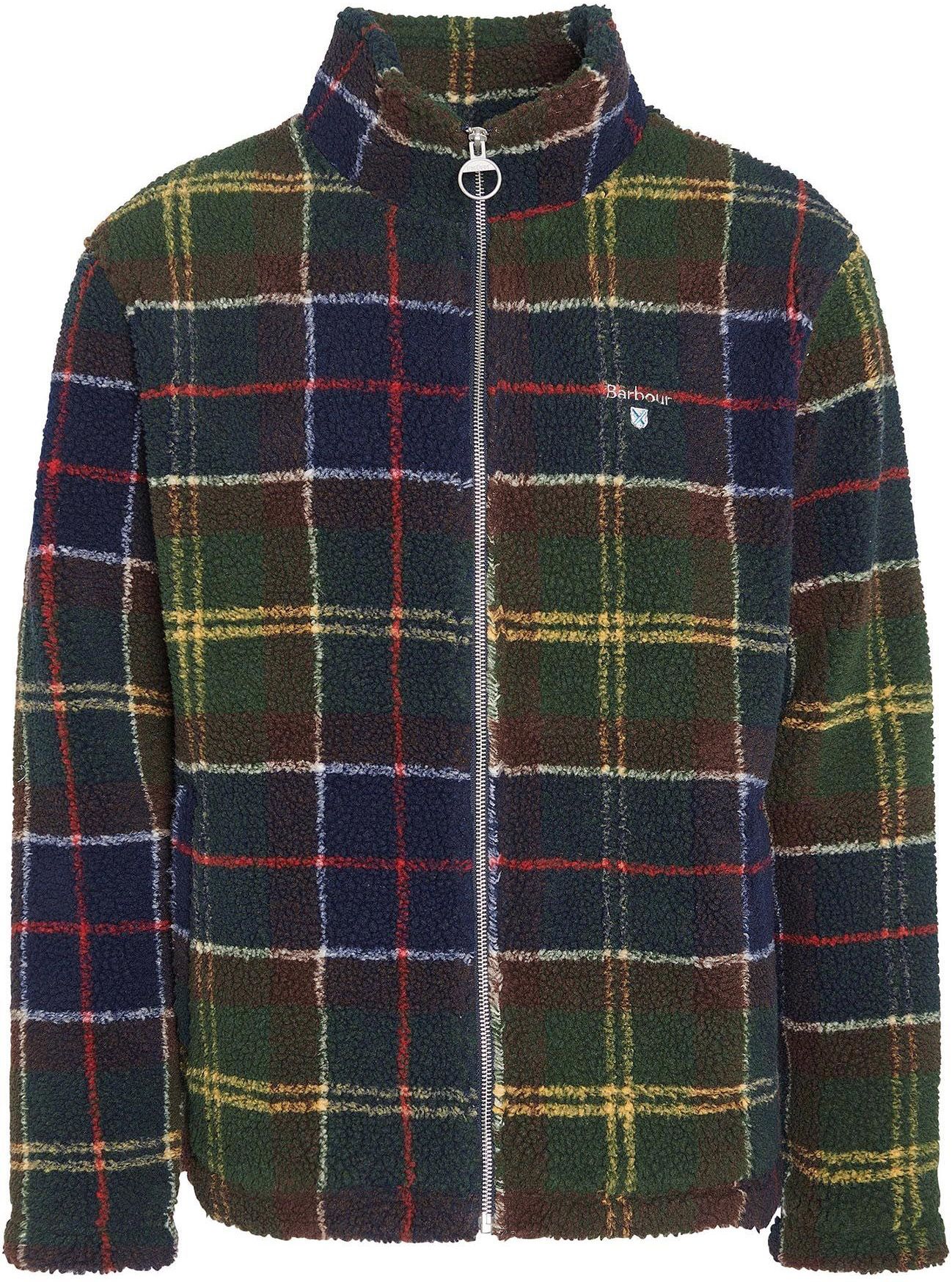 Barbour Tartan Sherpa Fleece Cardigan Multicolour MFL0187-TN11 order online | Suitable