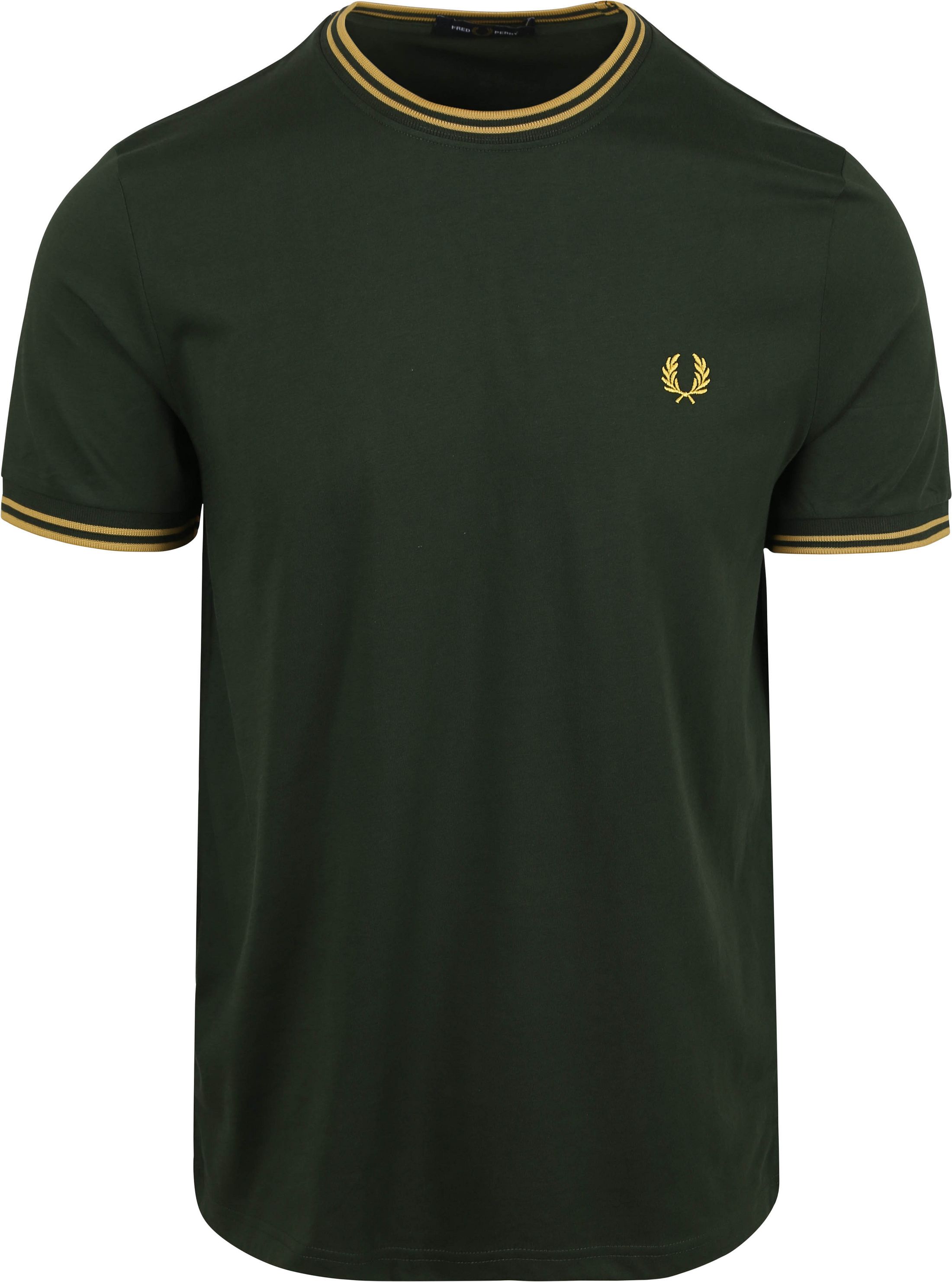 Fred Perry T-skjorte Mørkegrønn Y22 M1588-Y22