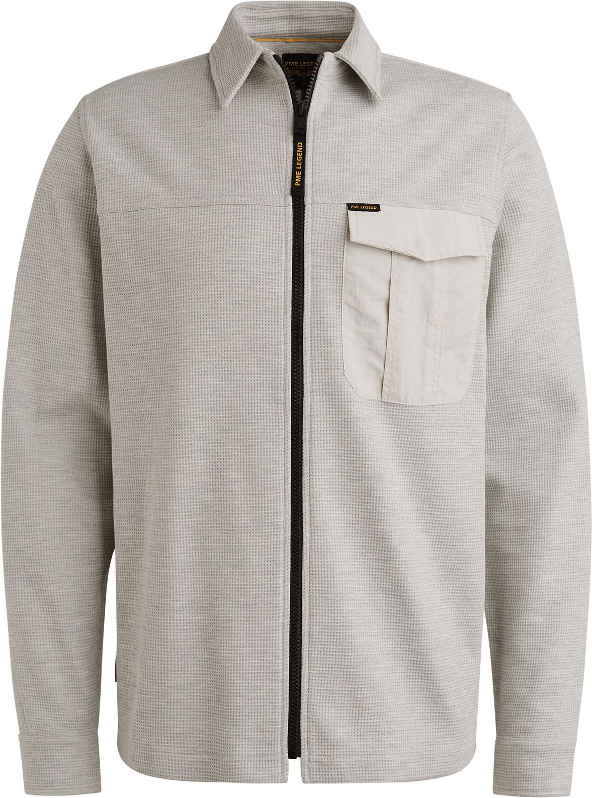 Køb PME Legend overshirt i waffle-jersey, grå PSI2509248-921 | Suitable