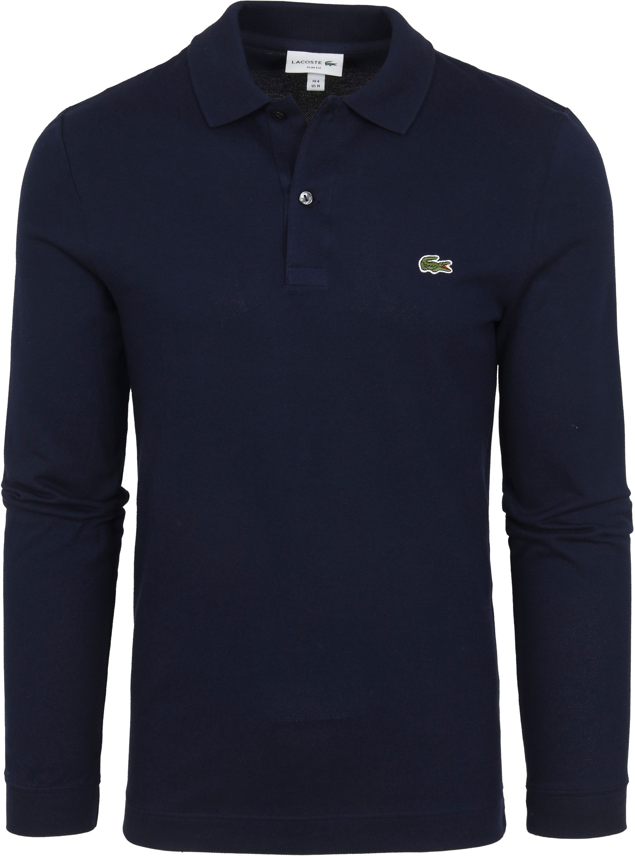 Lacoste Poloshirt Pique Langærmet Mørkeblå PH4013-166