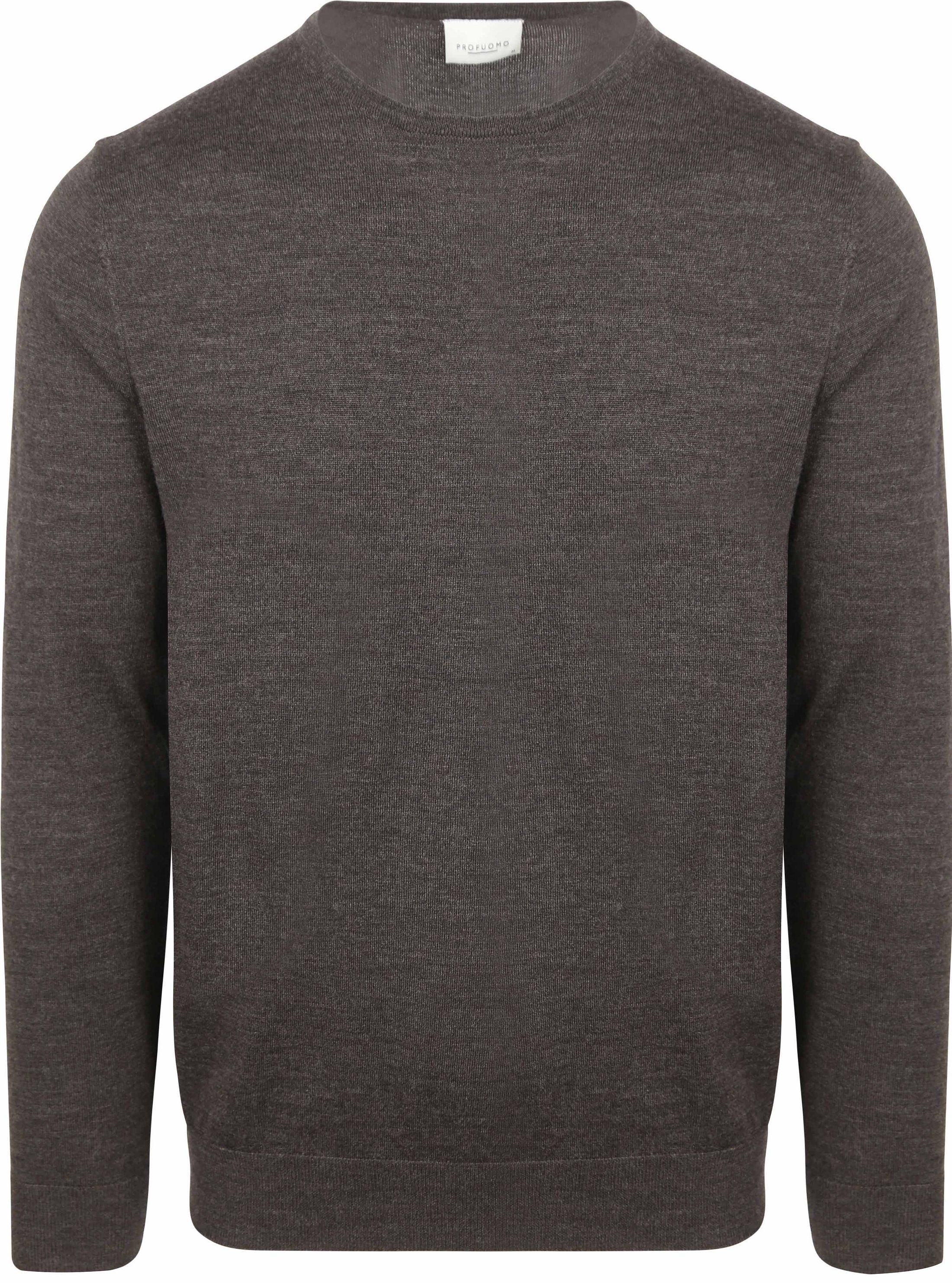 Profuomo Tröja Merinoull Mörkbrun PP2J00011C-H2