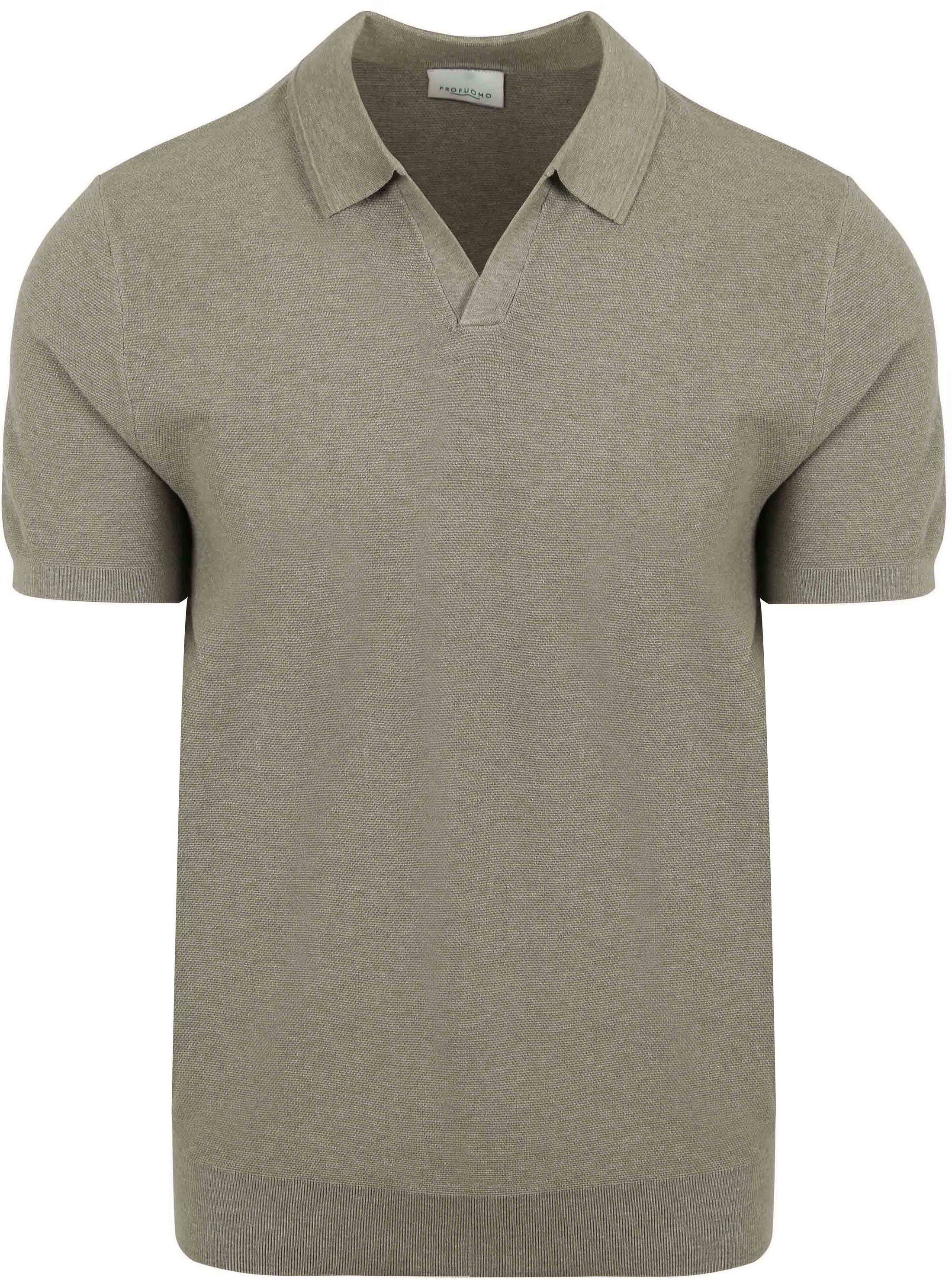 Profuomo Poloshirt Riva Luxury Structure Groen PPXD10009D-Z2 kopen | Suitable