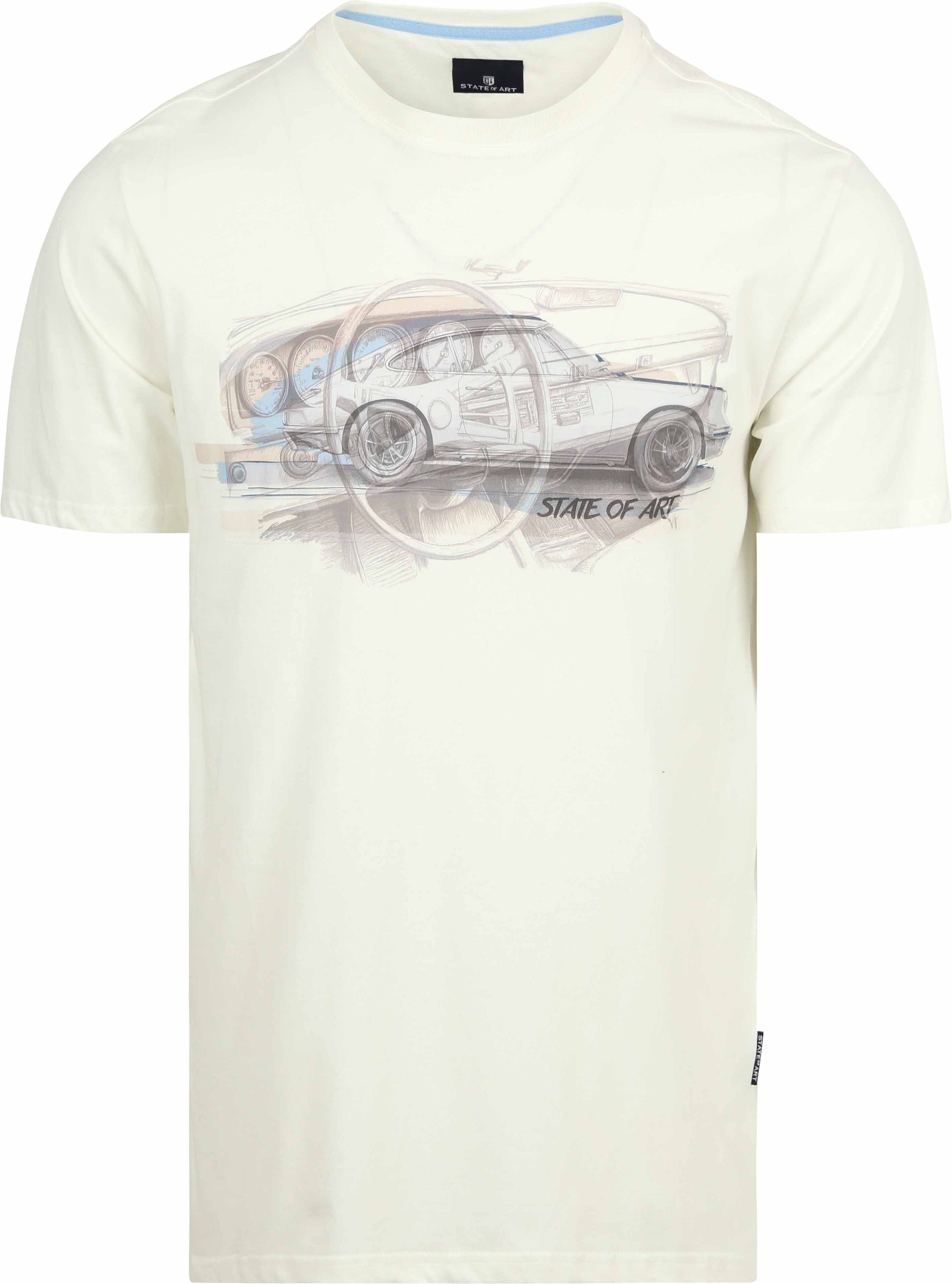 State of Art T-shirt Biały 36116415-1100 