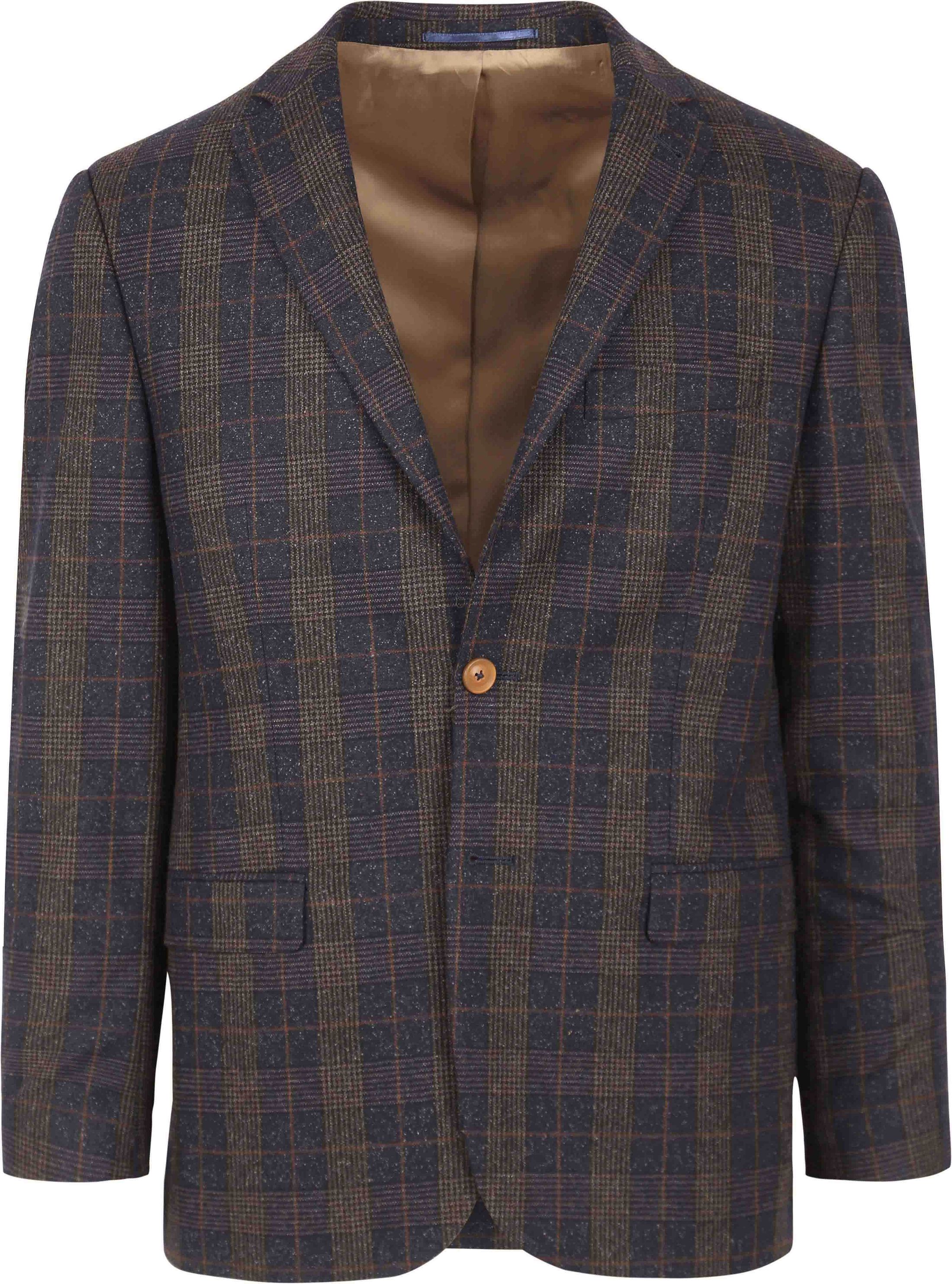 Køb Suitable Prestige Deloro blazer med tern mørkeblå 02BL-MAN-RTBR | Suitable