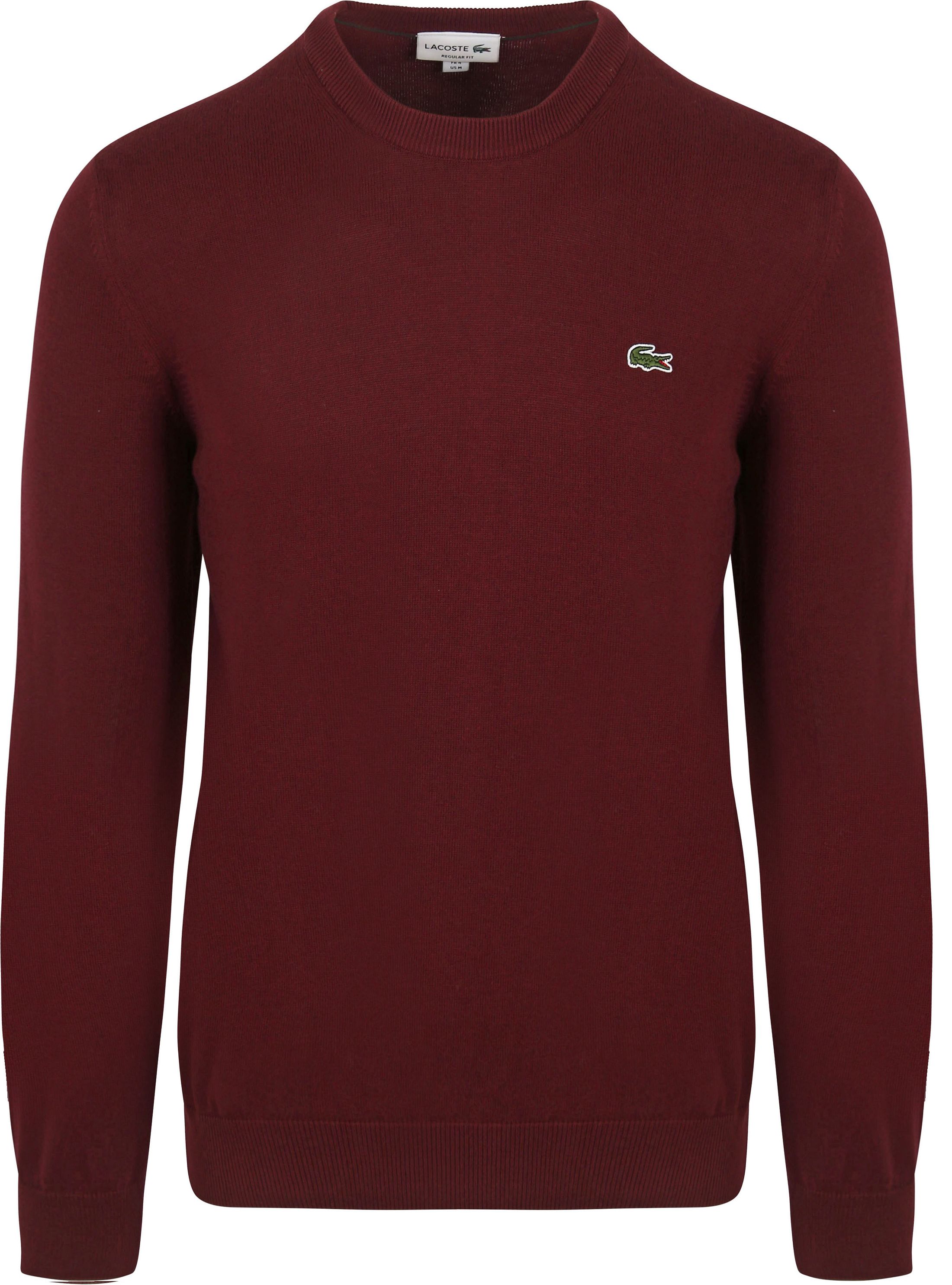 Lacoste Pull Bordeaux AH0128-BZD commander en ligne | Suitable
