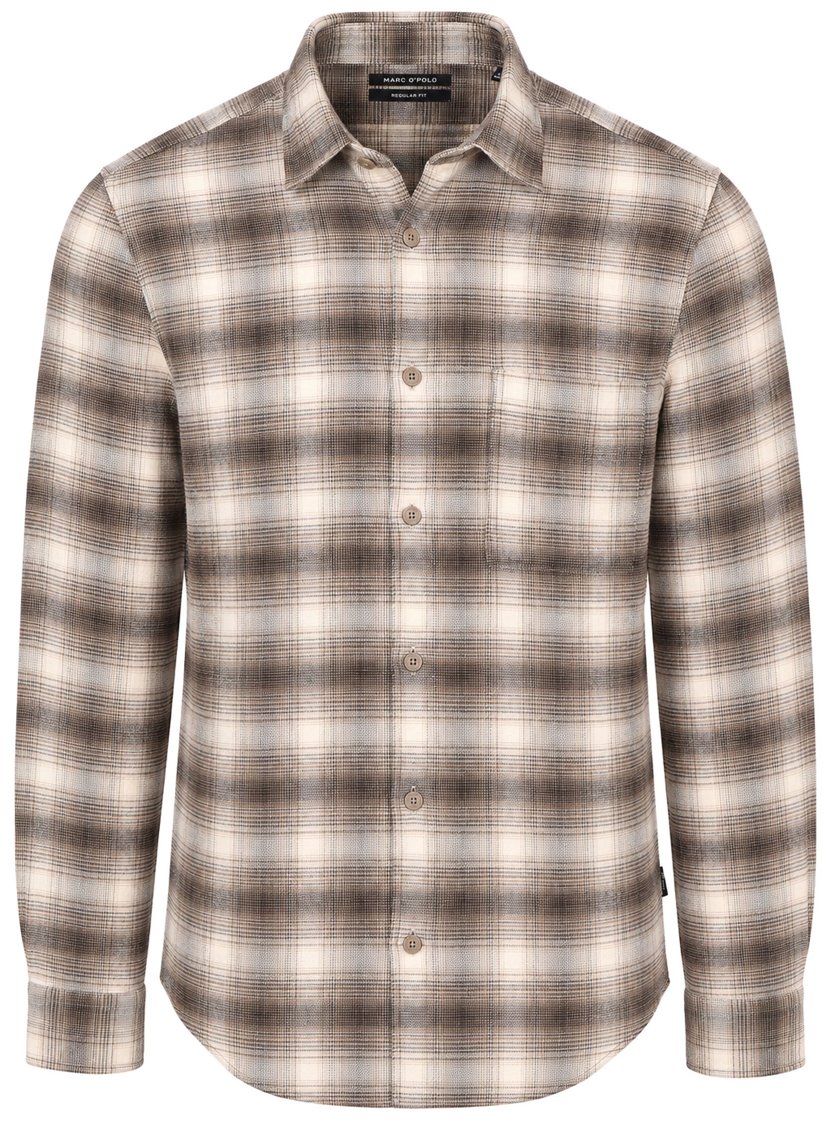 Køb Marc O'Polo Shirt Check Brun 5000011899-1543 | Suitable