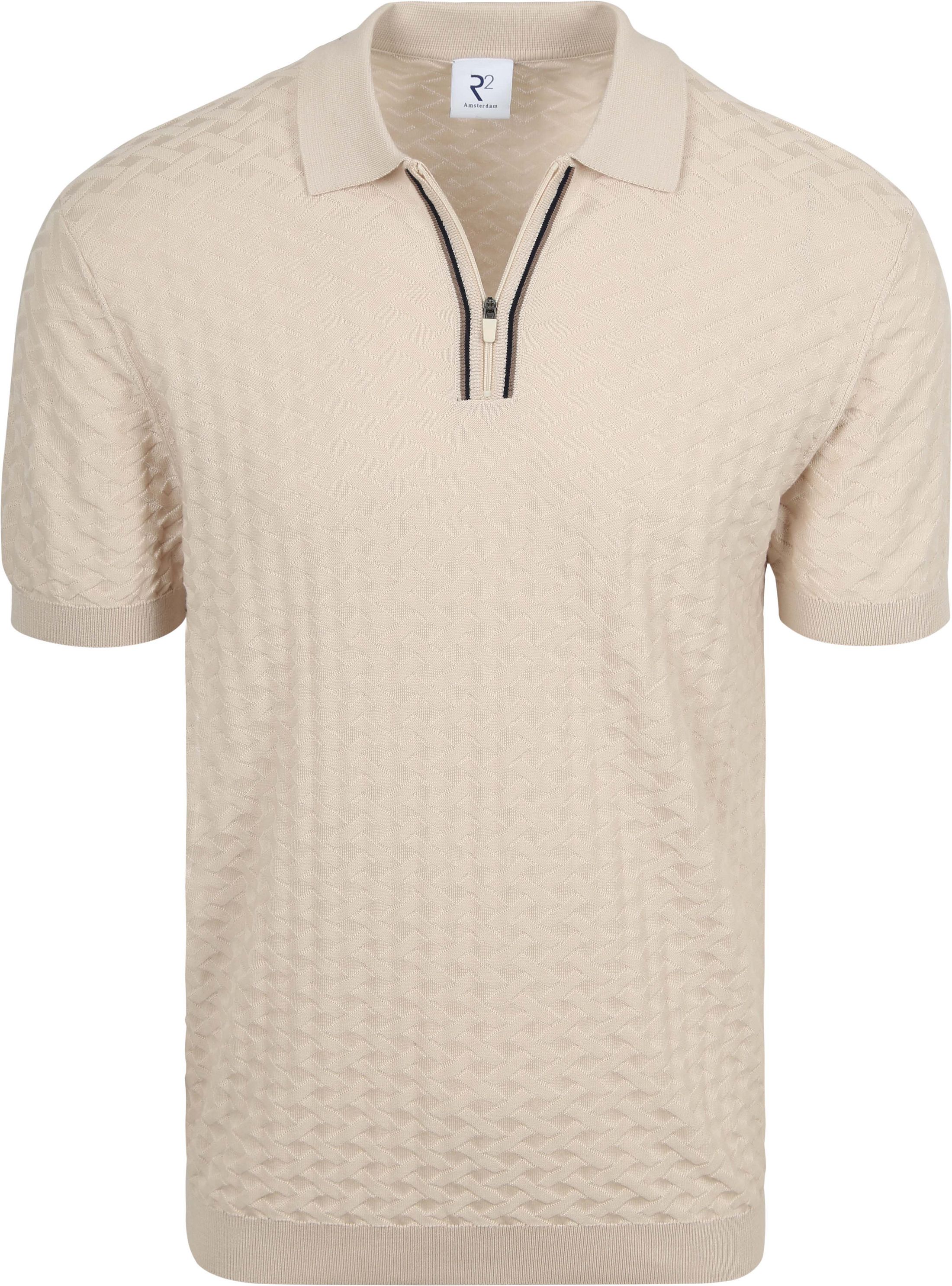 R2 Amsterdam Polo Maille Beige 132.POLO.018-045 commander en ligne | Suitable