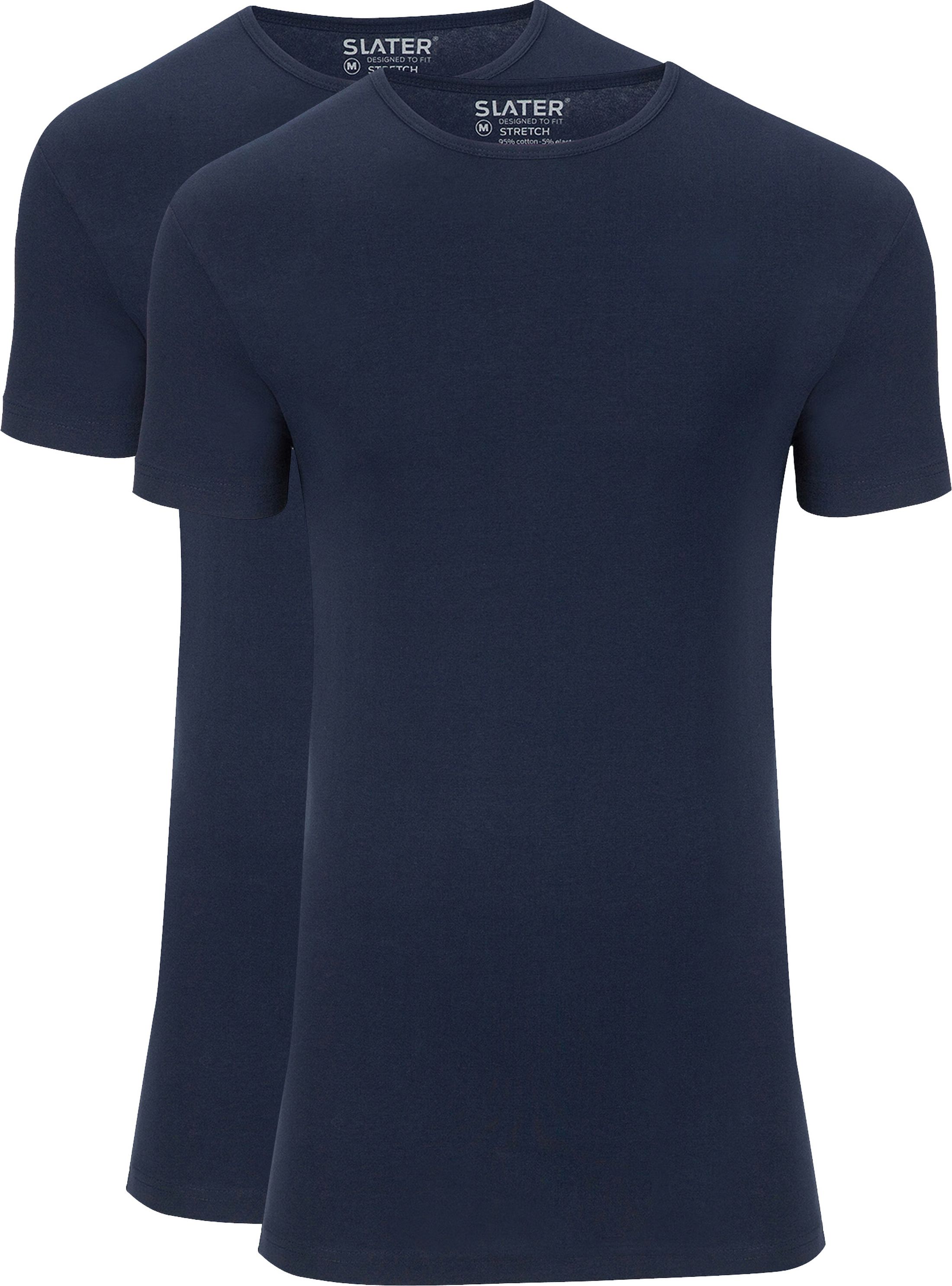 Slater 2er-Pack Stretch T-shirt Dunkelblau kaufen | 6510-400 | Suitable