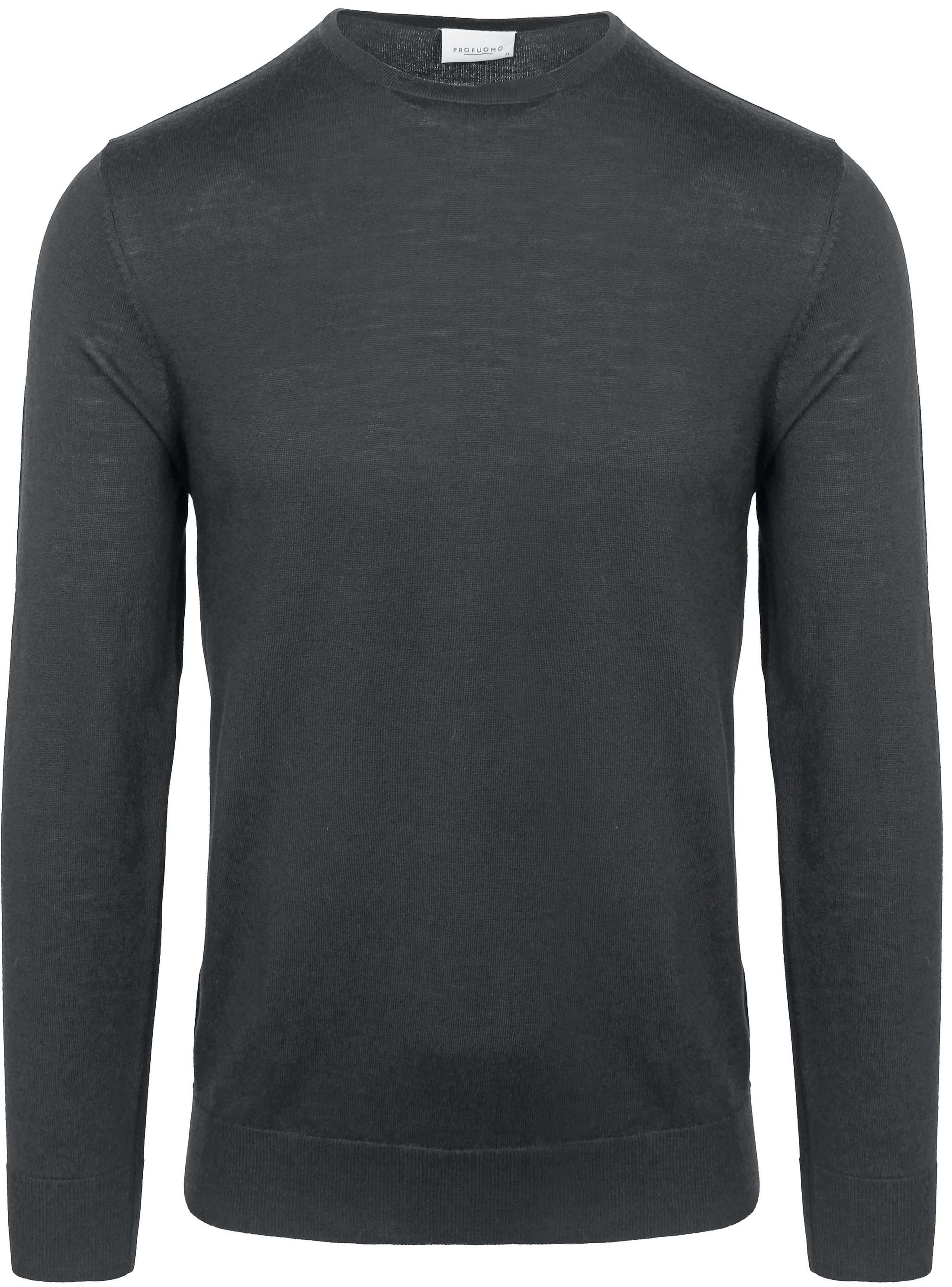 Profuomo Pullover Merinowol Antraciet PPVJ30001H-B kopen | Suitable
