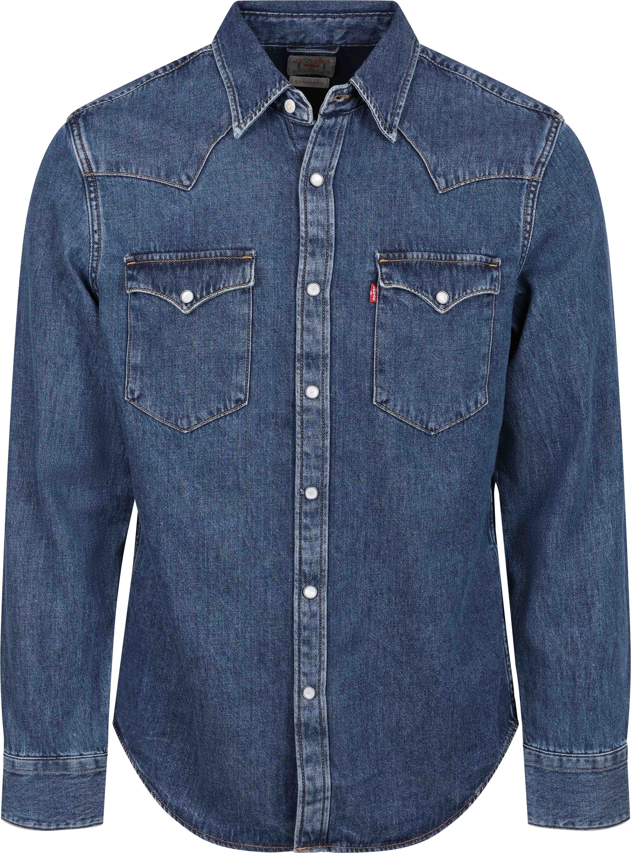 Levi's Barstow Western Shirt Indigo Blue  order online | Suitable Italy