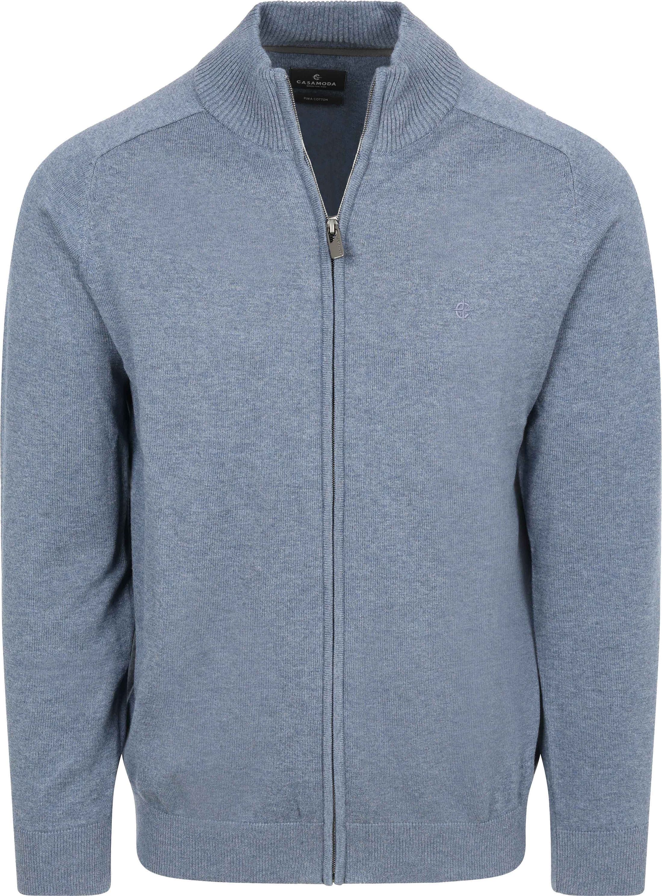 CASAMODA Strickjacke Zip Indigo kaufen | Suitable