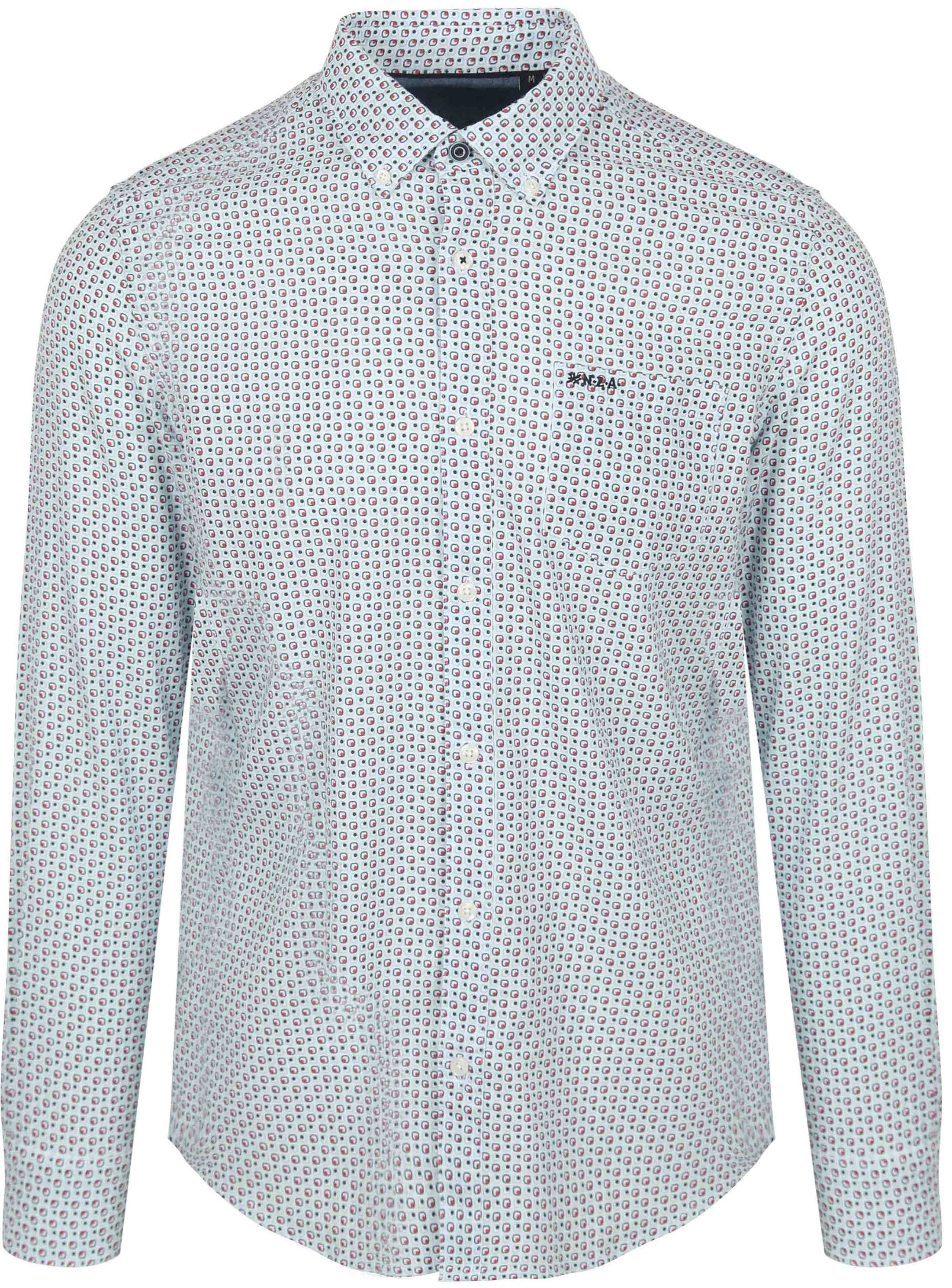 NZA Skjorta Aidan Mönster Blå 25AN521-1510