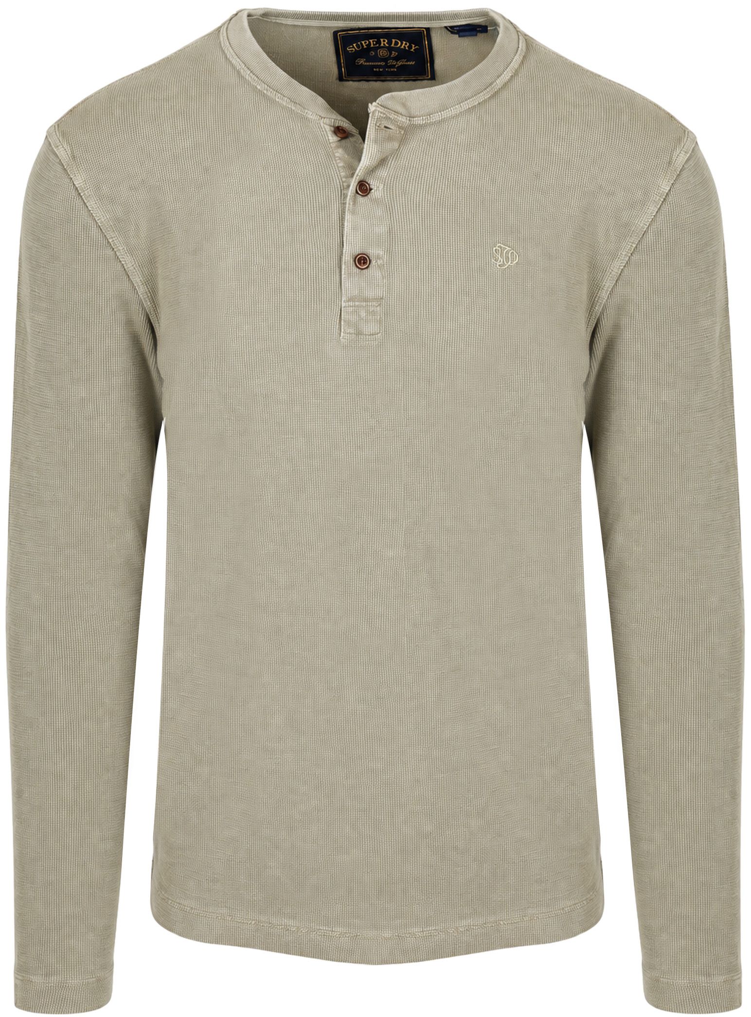 Superdry Pullover Henley Waffle Grün M6010975A-1KH kaufen | Suitable