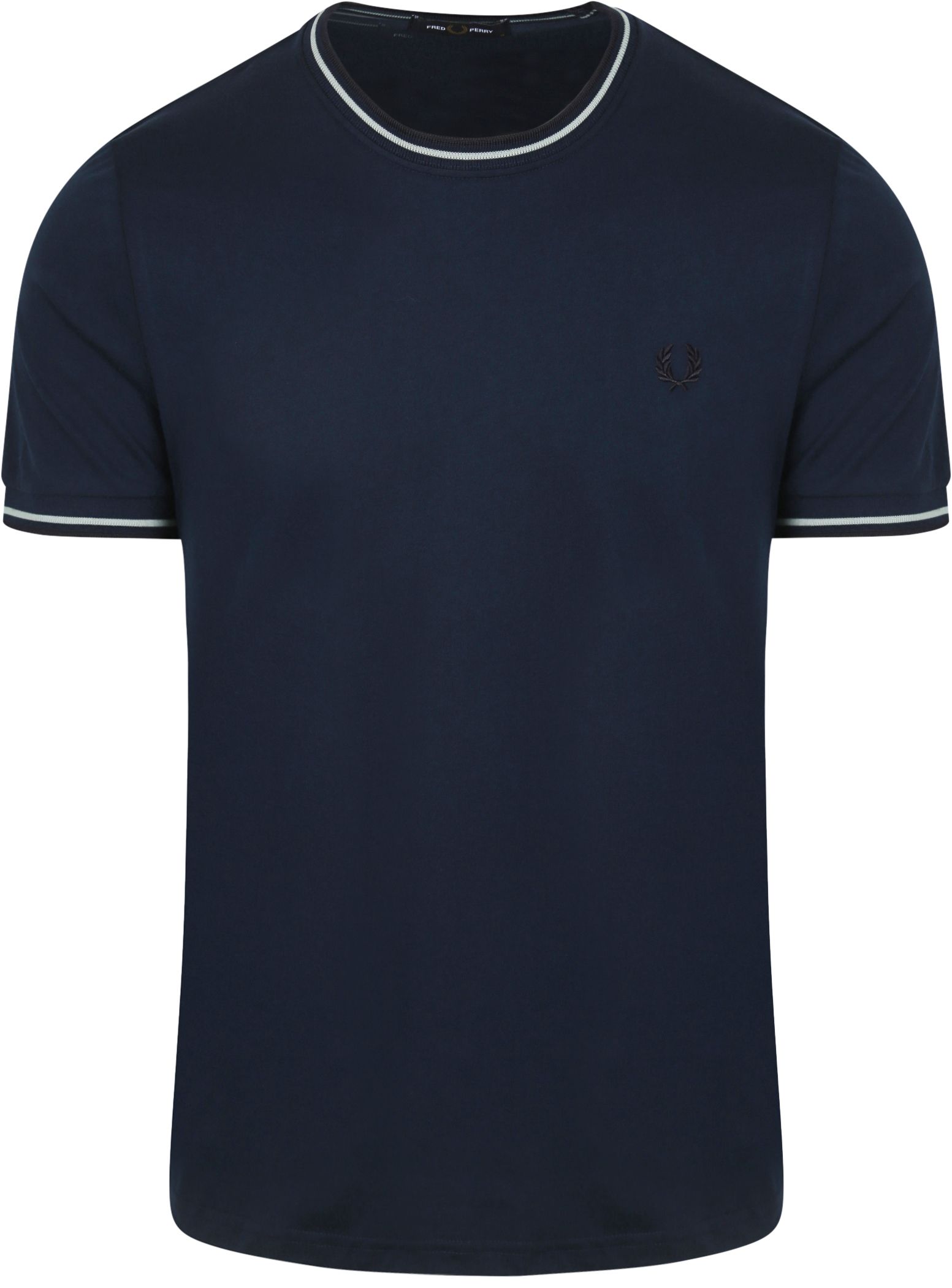 Fred Perry M1588 Zweifach-Geknöpftes T-Shirt Navy M1588-Y21
