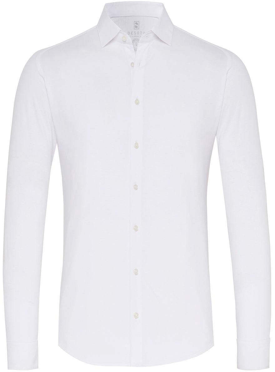 Desoto Skjorte Uten Stryk Jersey Hvit 21028-3-001