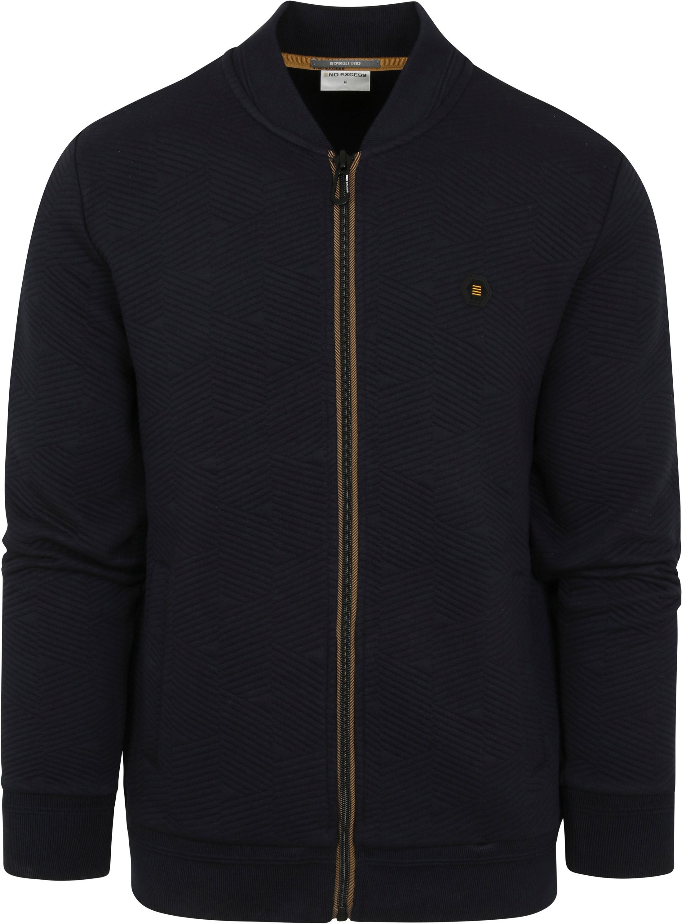 Køb No Excess Vest Mønster Navy Blå 17100810SN-029 | Suitable